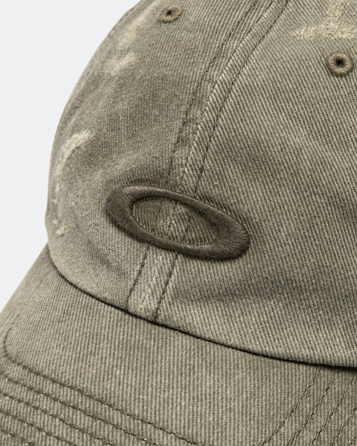Oakley - 47 Reserve Distressed Cap - Deep Olive - UP THERE