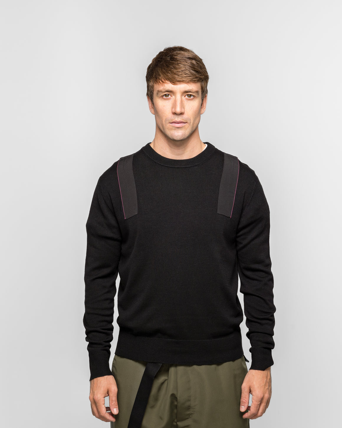 OAMC Peacemaker - Applied Tape Knit - Black - UP THERE