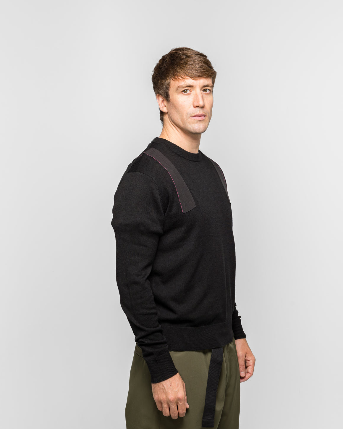 OAMC Peacemaker - Applied Tape Knit - Black - UP THERE