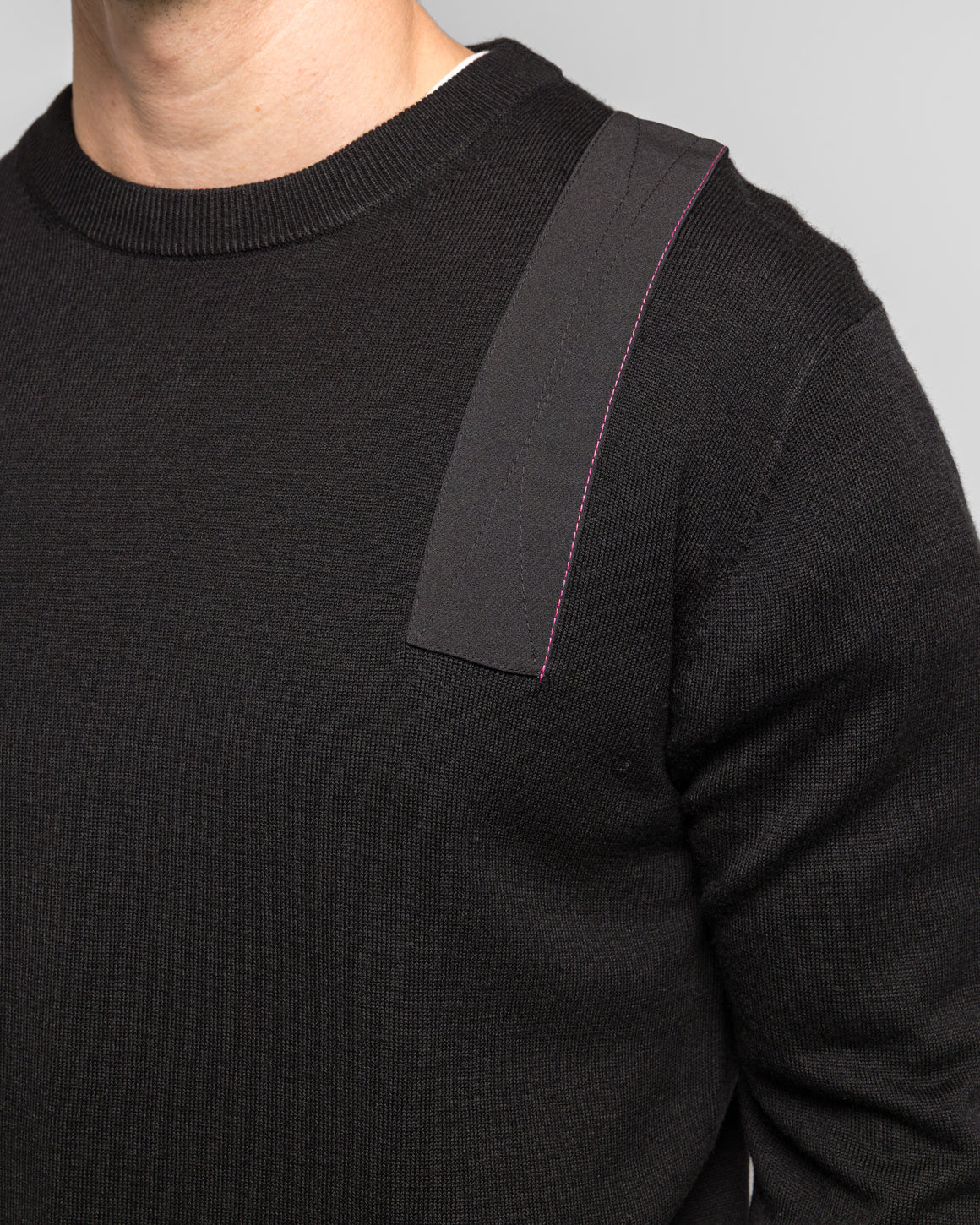 OAMC Peacemaker - Applied Tape Knit - Black - UP THERE