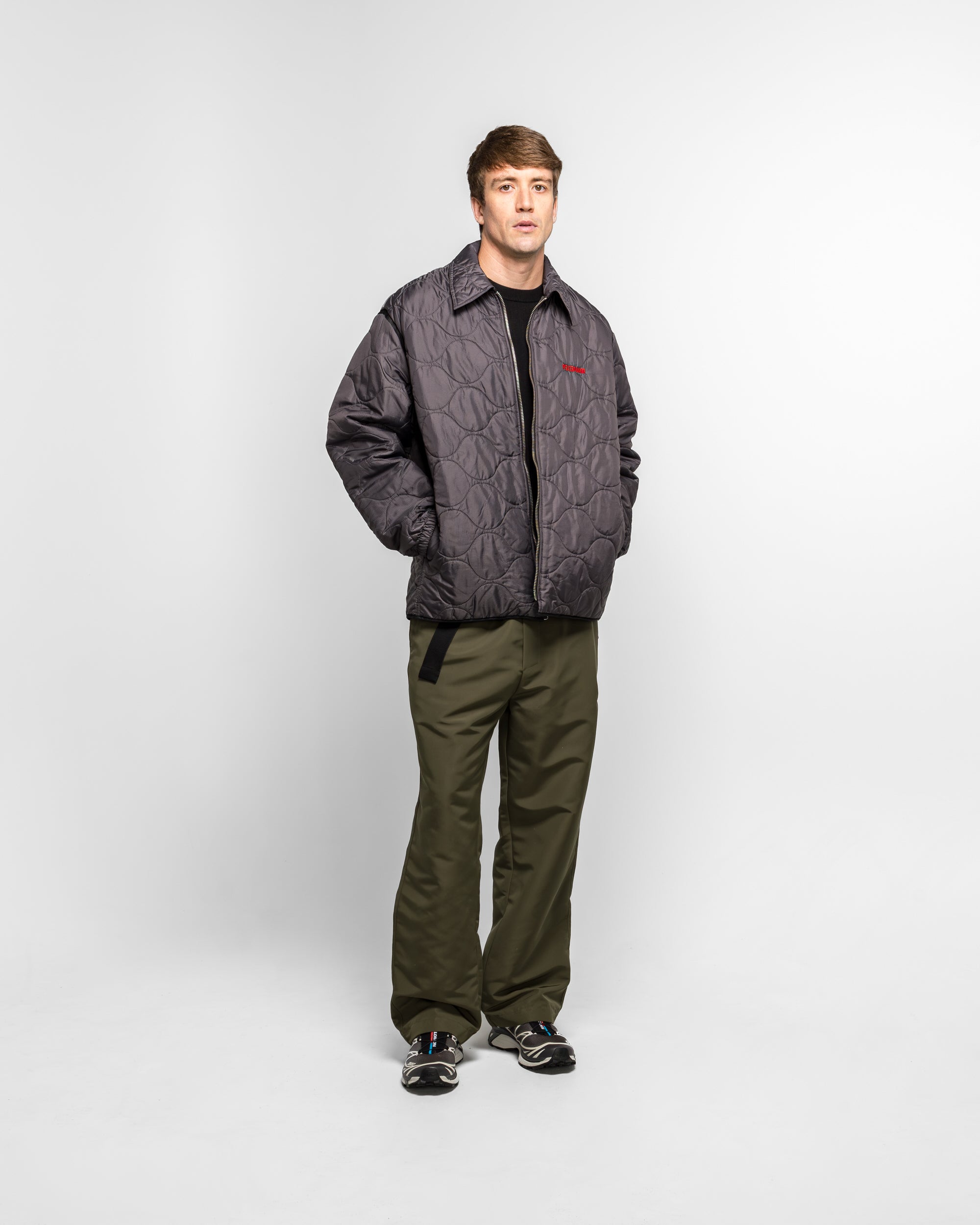 OAMC Peacemaker - Combat Overshirt - Black/Red | UP THERE