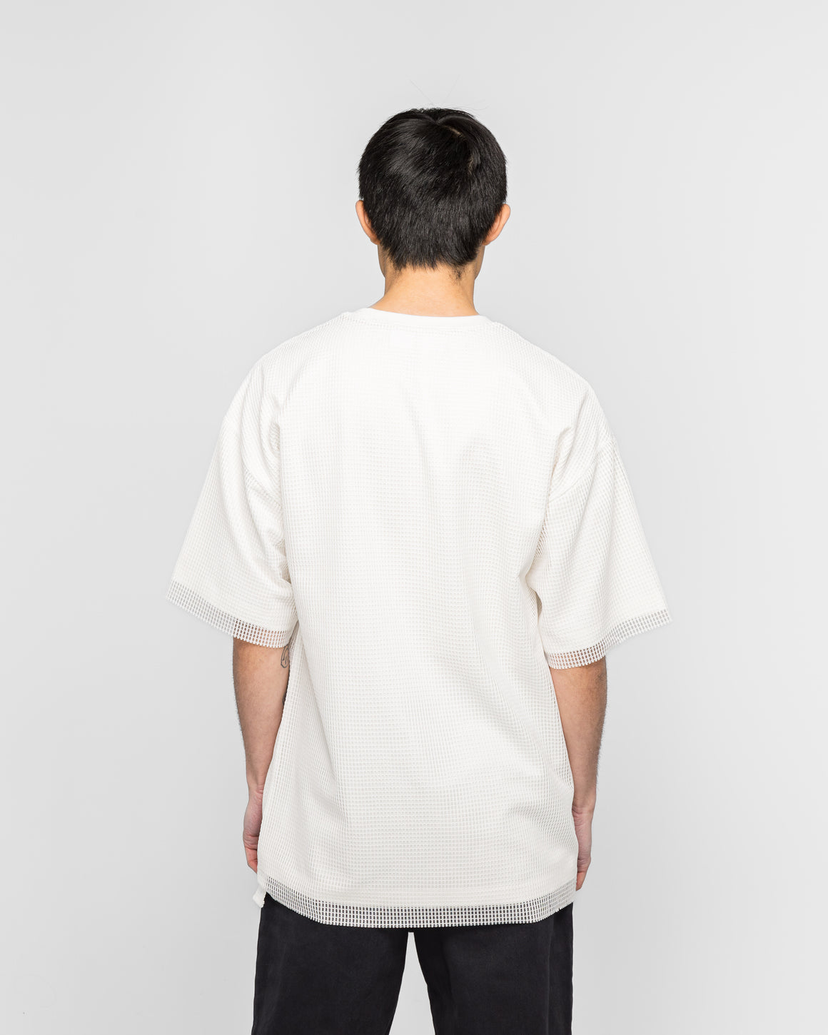 OAMC Peacemaker - Mesh Layer T-Shirt - White - UP THERE