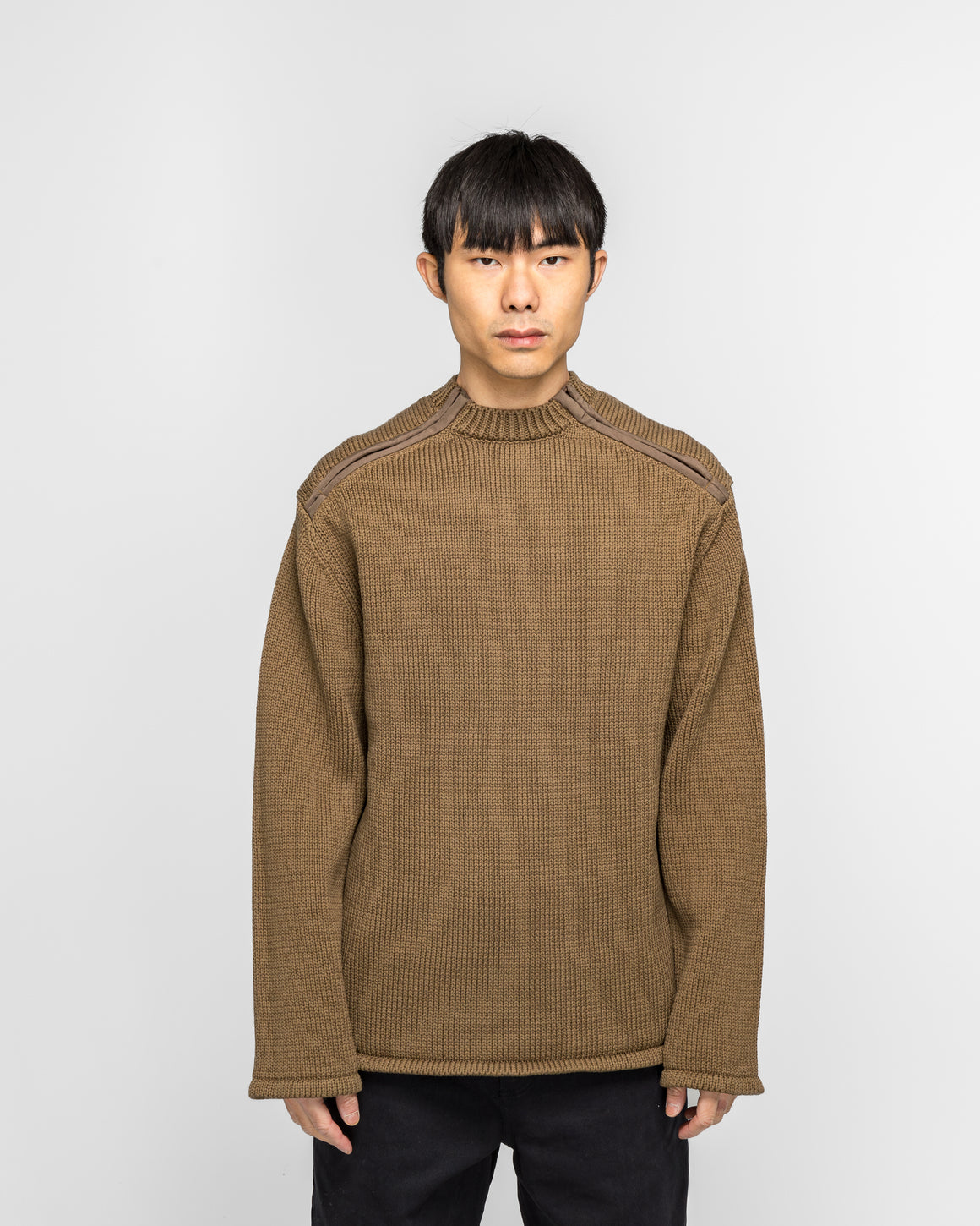 OAMC Peacemaker - Shoulder Zip Knit - Beige - UP THERE