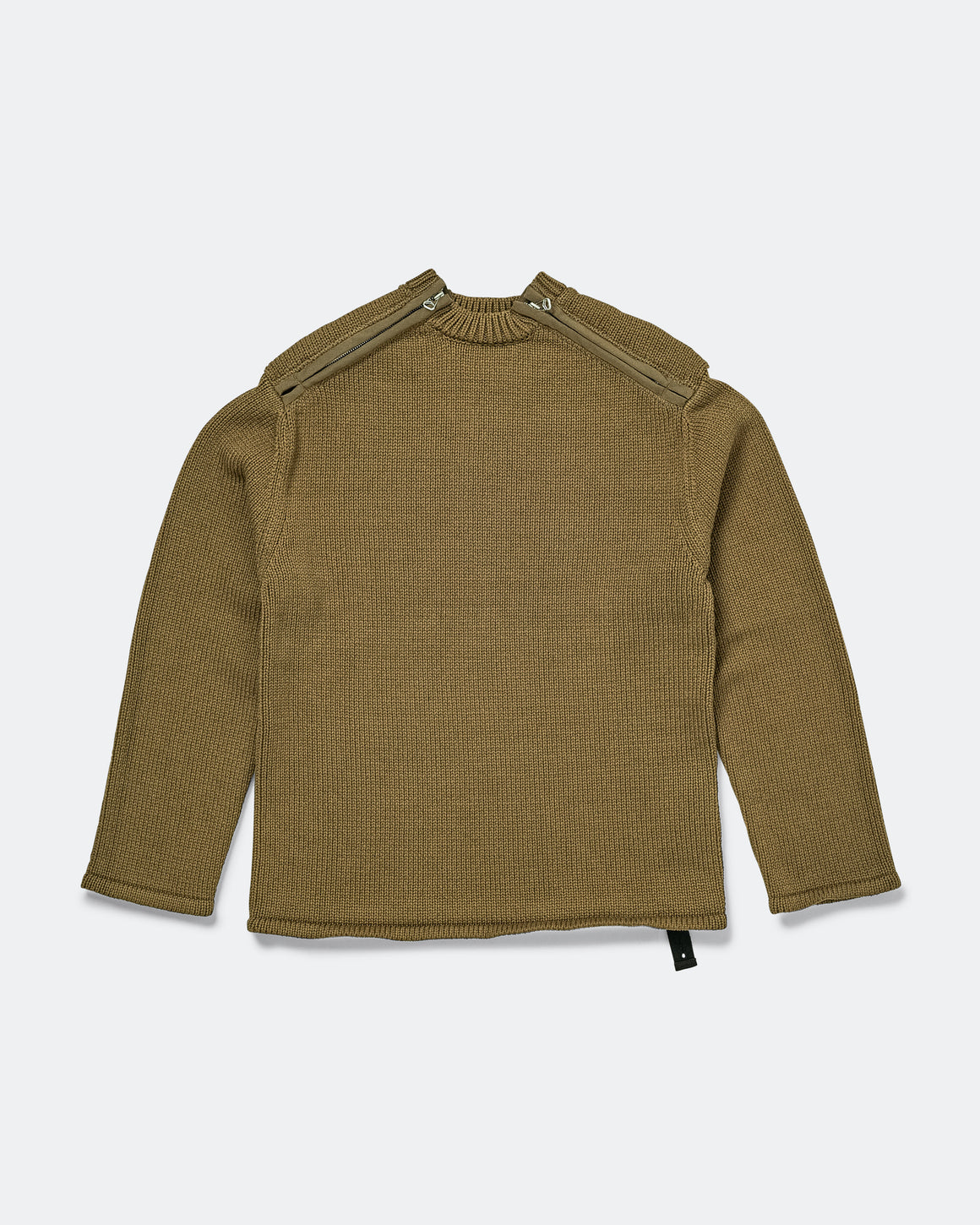 OAMC Peacemaker - Shoulder Zip Knit - Beige - UP THERE