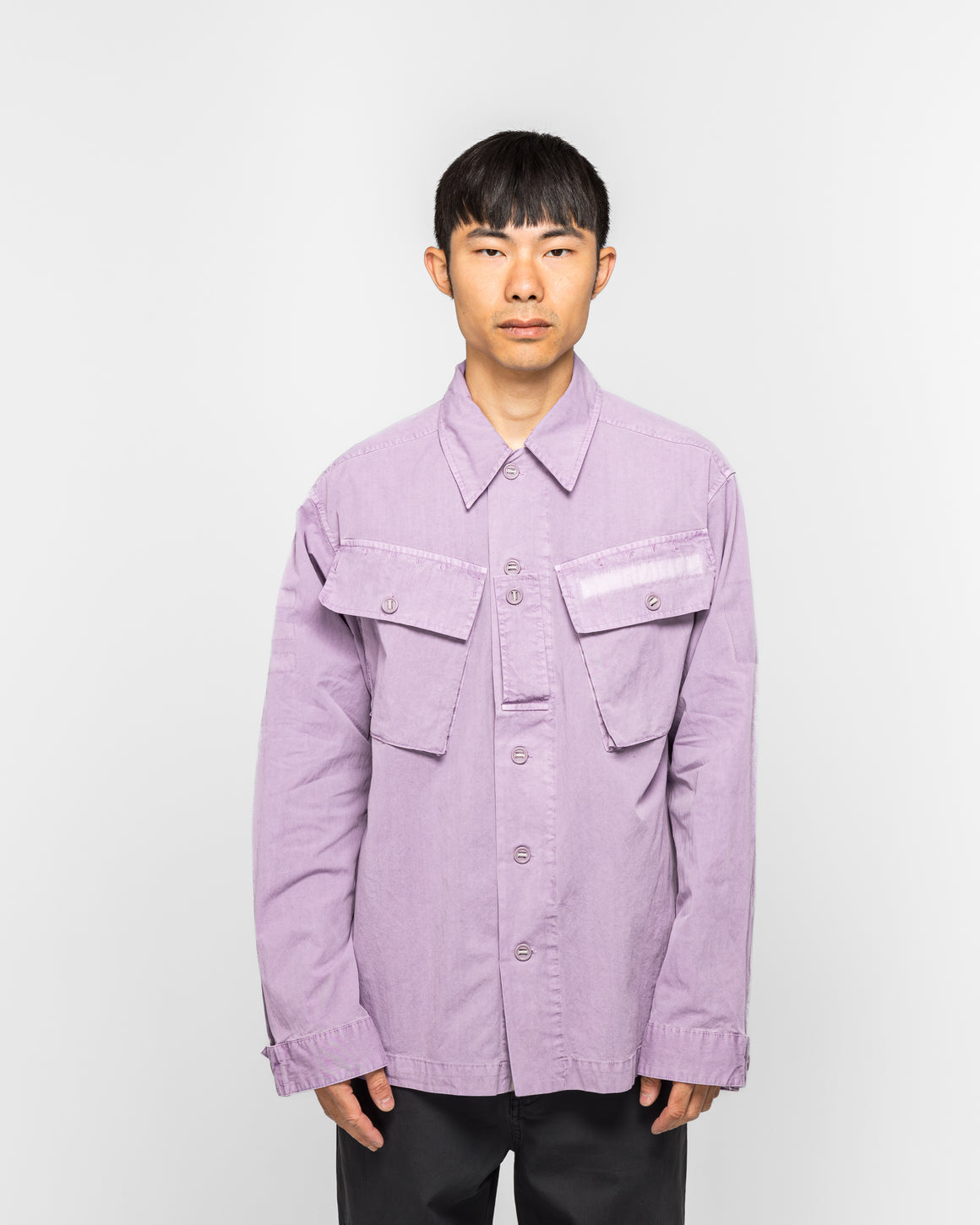 OAMC Peacemaker - Military Cargo Shirt - Lilac - UP THERE
