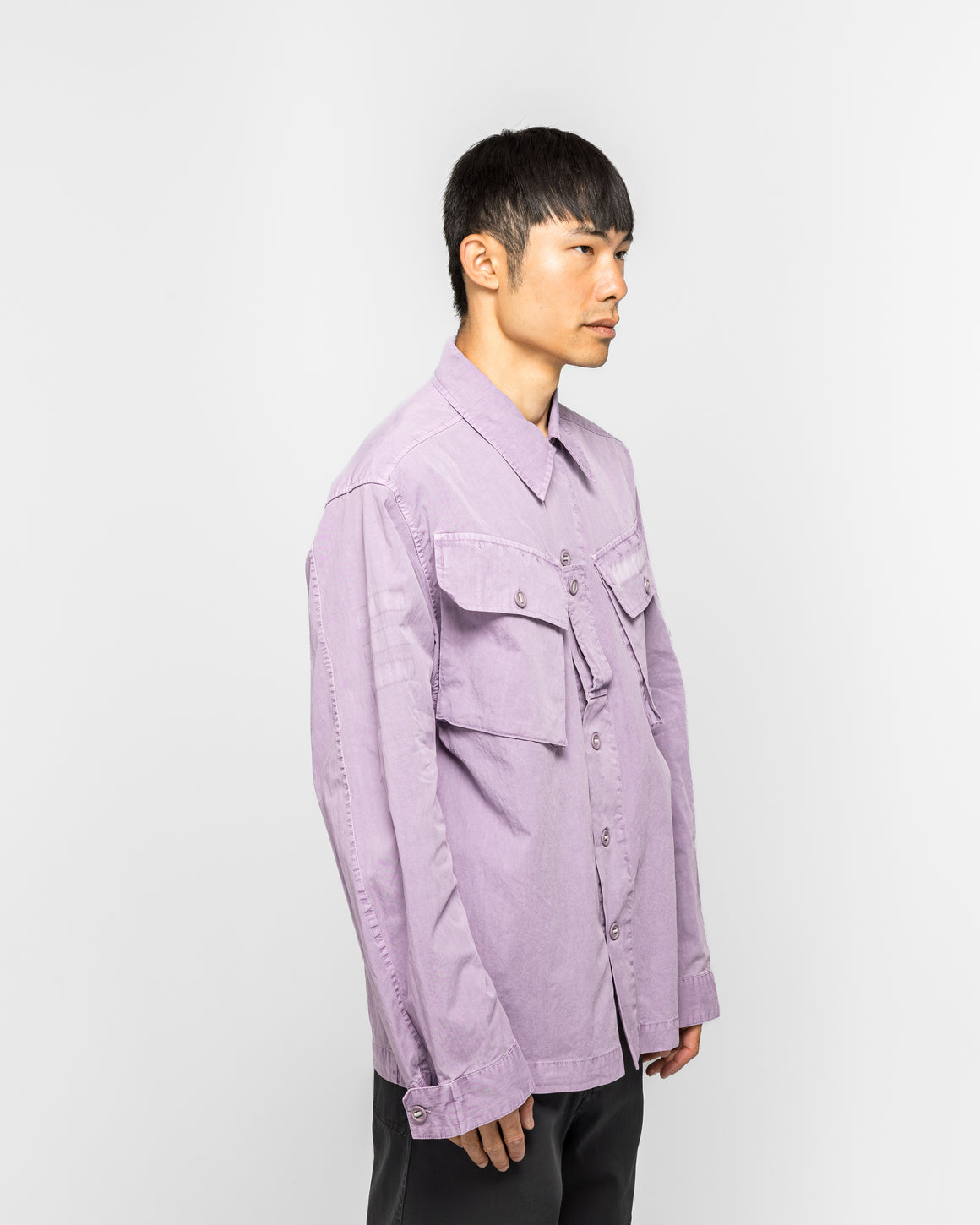 OAMC Peacemaker - Military Cargo Shirt - Lilac - UP THERE