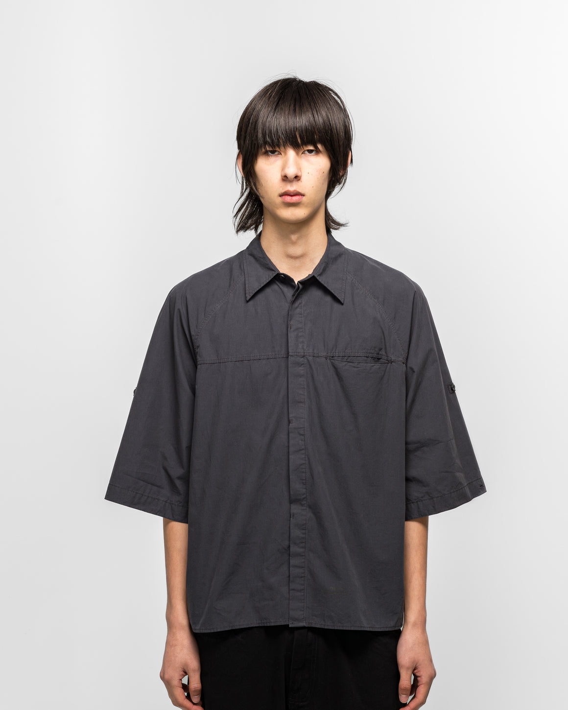 Observe - Cambia Panel Shirt - Charcoal Blue - UP THERE