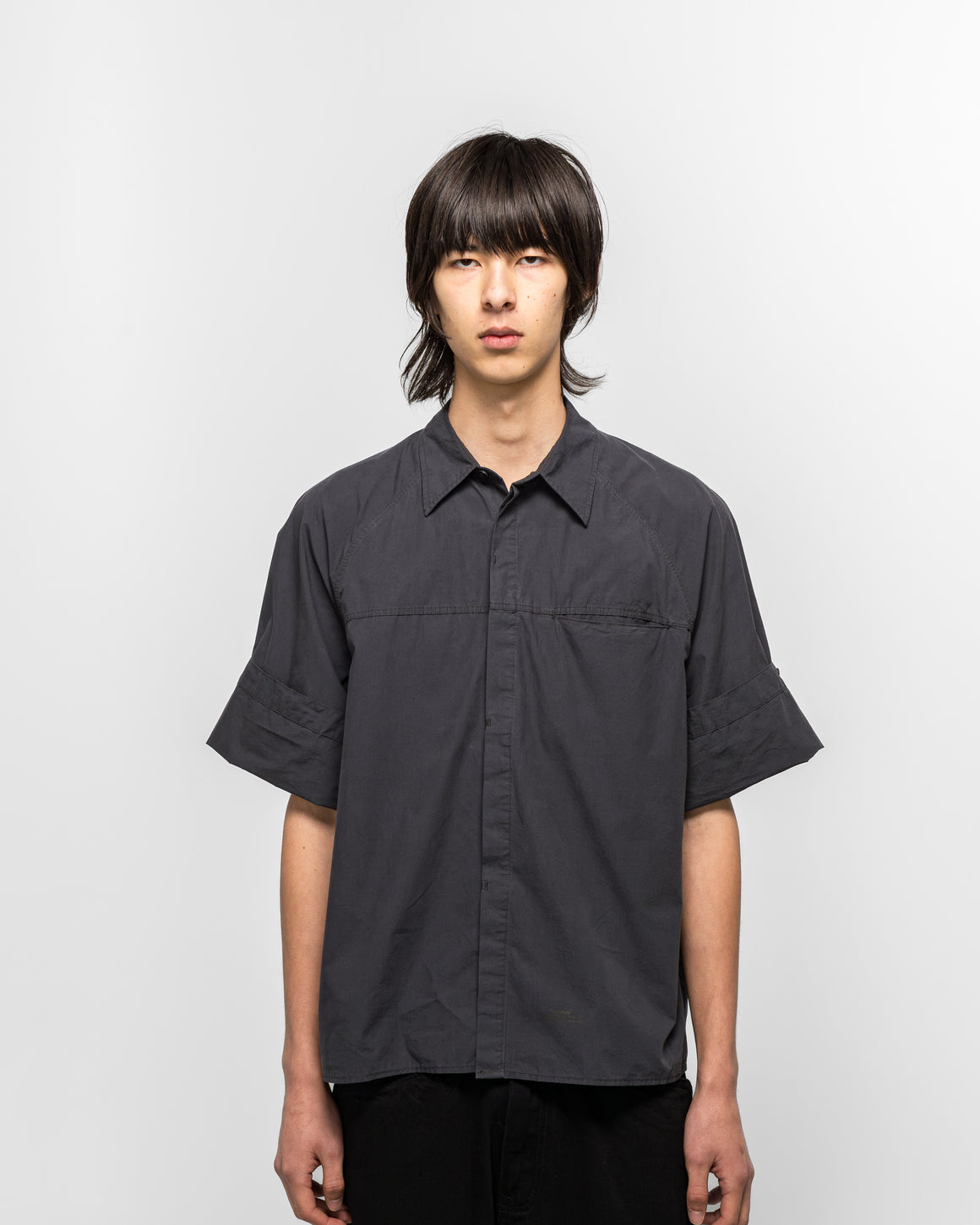 Observe - Cambia Panel Shirt - Charcoal Blue - UP THERE