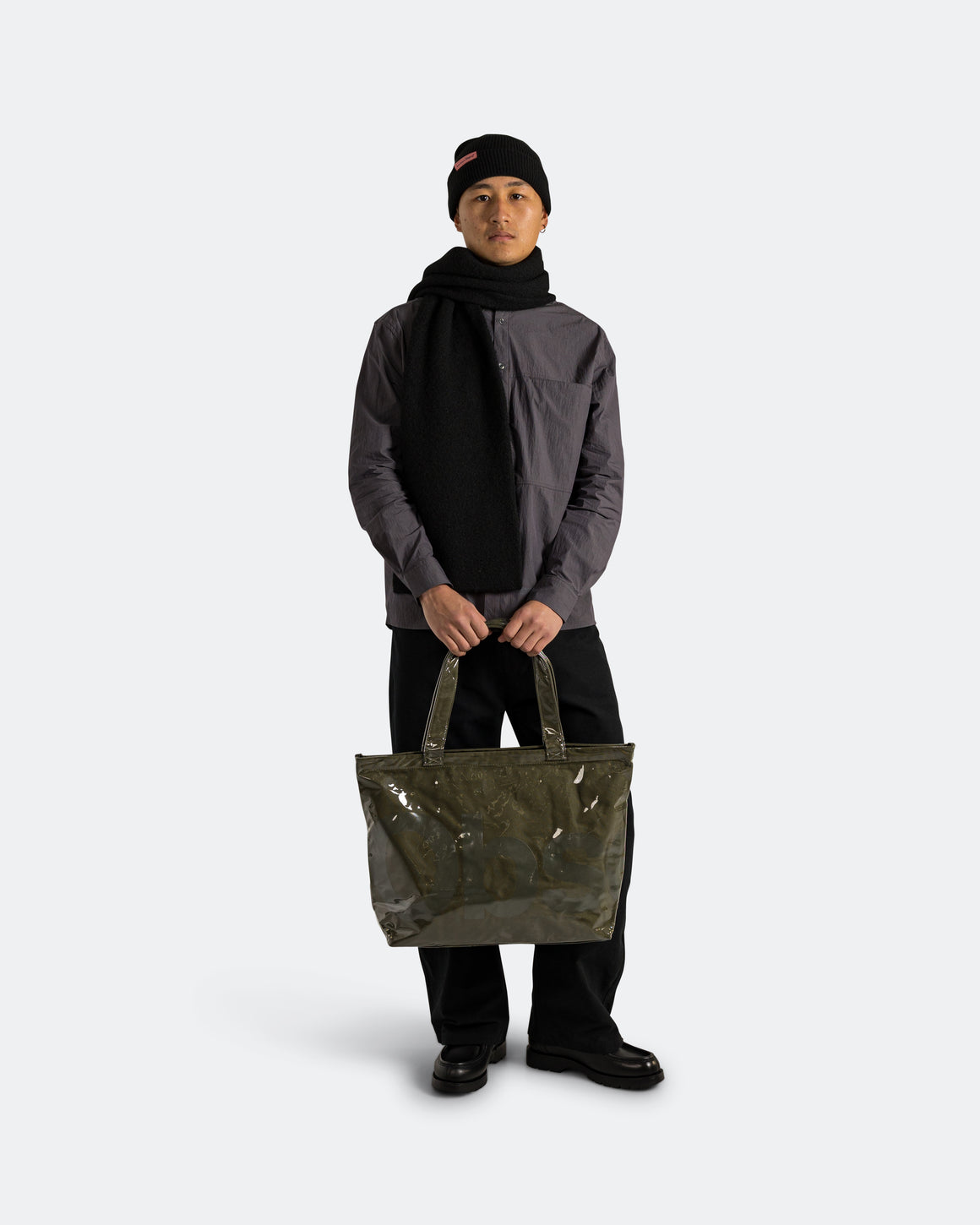 Observe - Classic Logo PVC Tote - Army - UP THERE