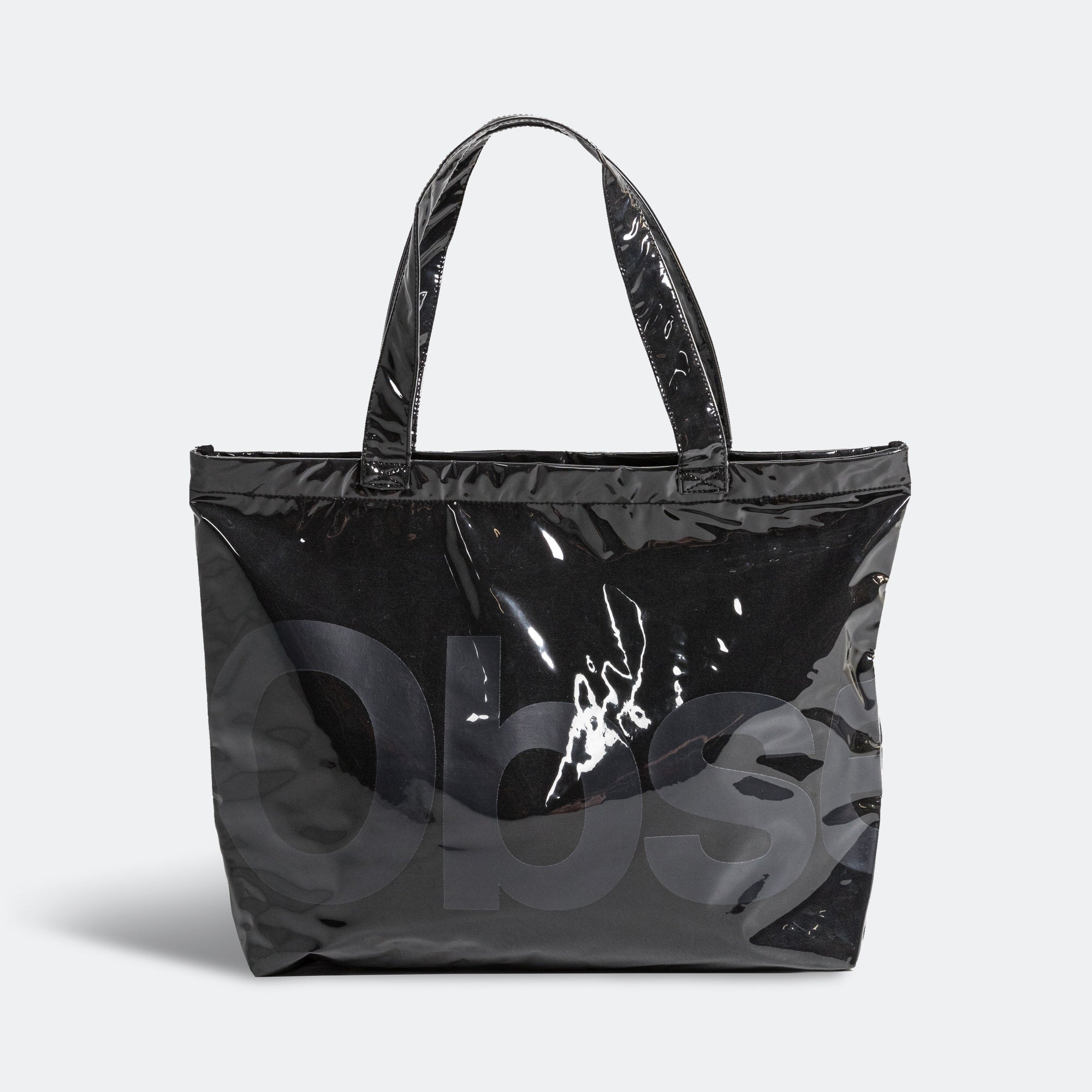 Observe Classic PVC Tote Black UP THERE