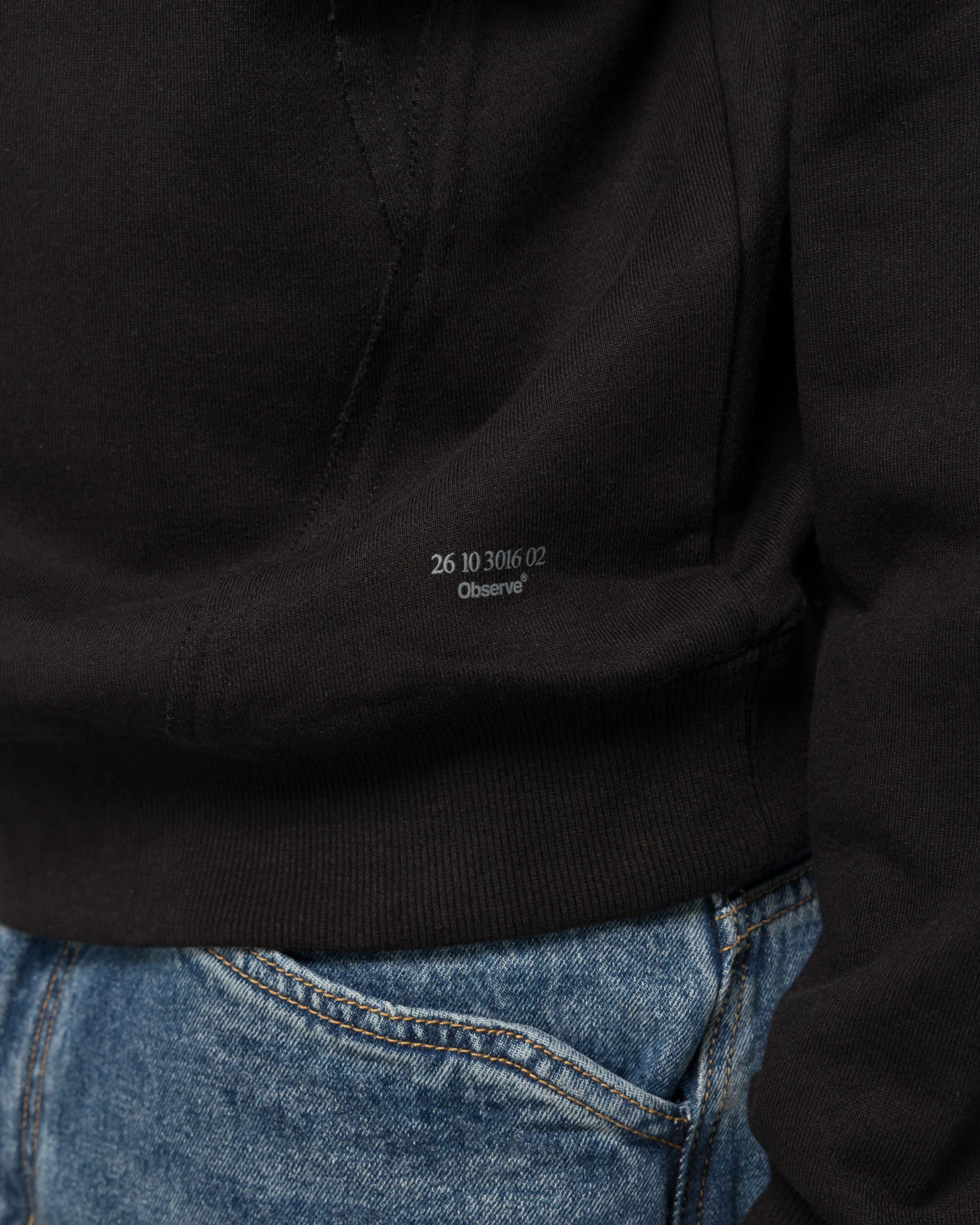 Observe - Layered Crewneck - Black - UP THERE
