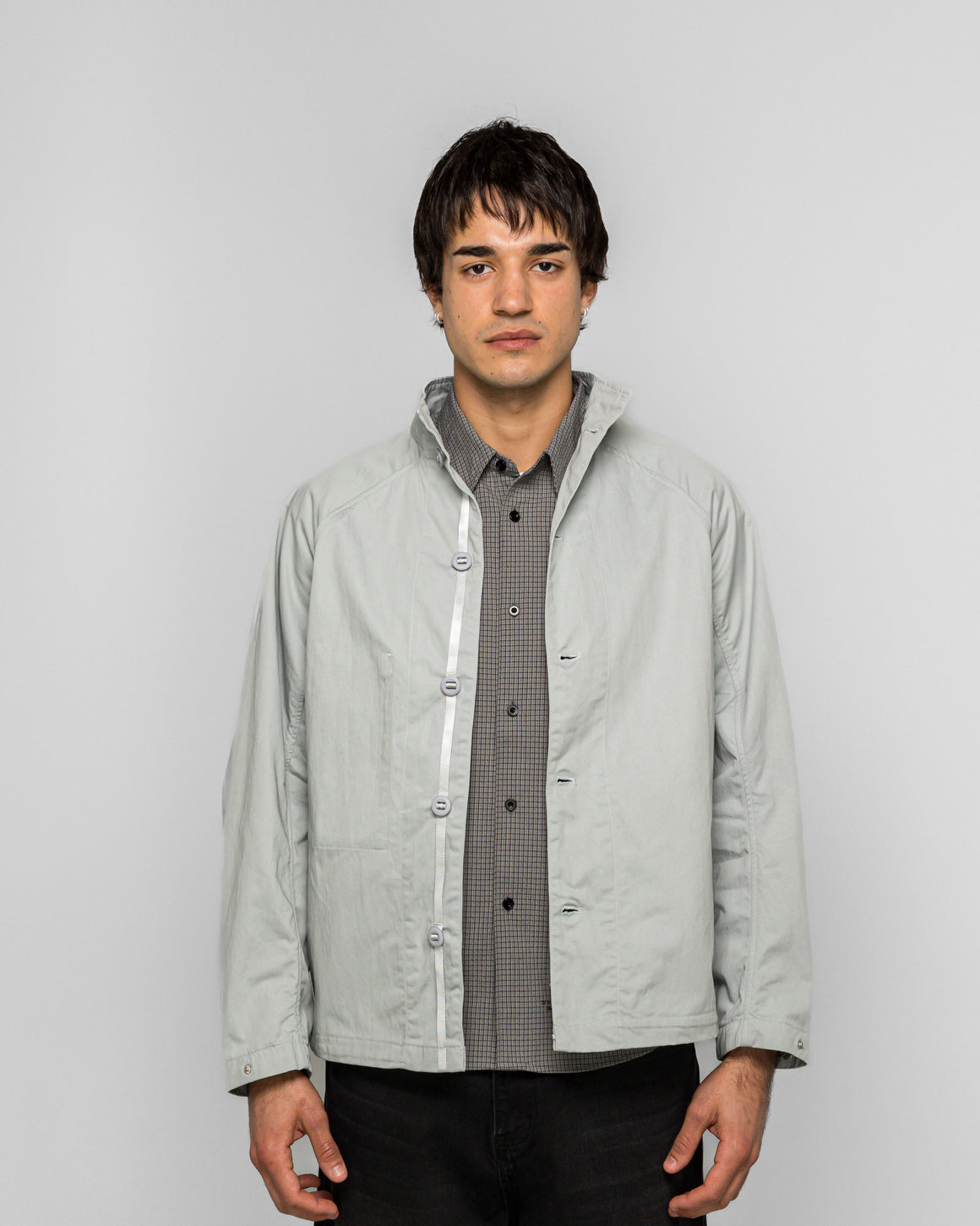 Observe - Mock Neck Jacket - Ice Blue - UP THERE