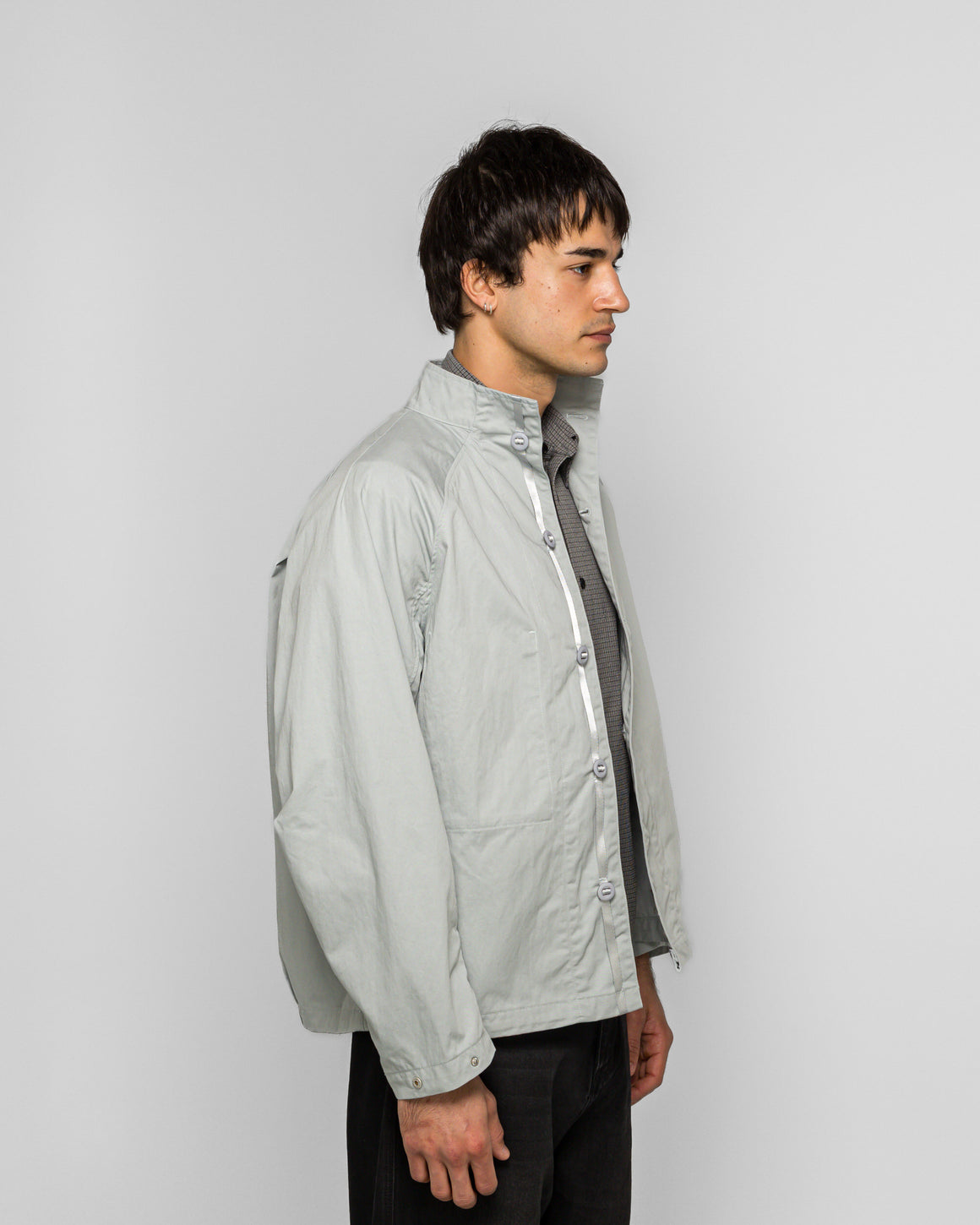 Observe - Mock Neck Jacket - Ice Blue - UP THERE