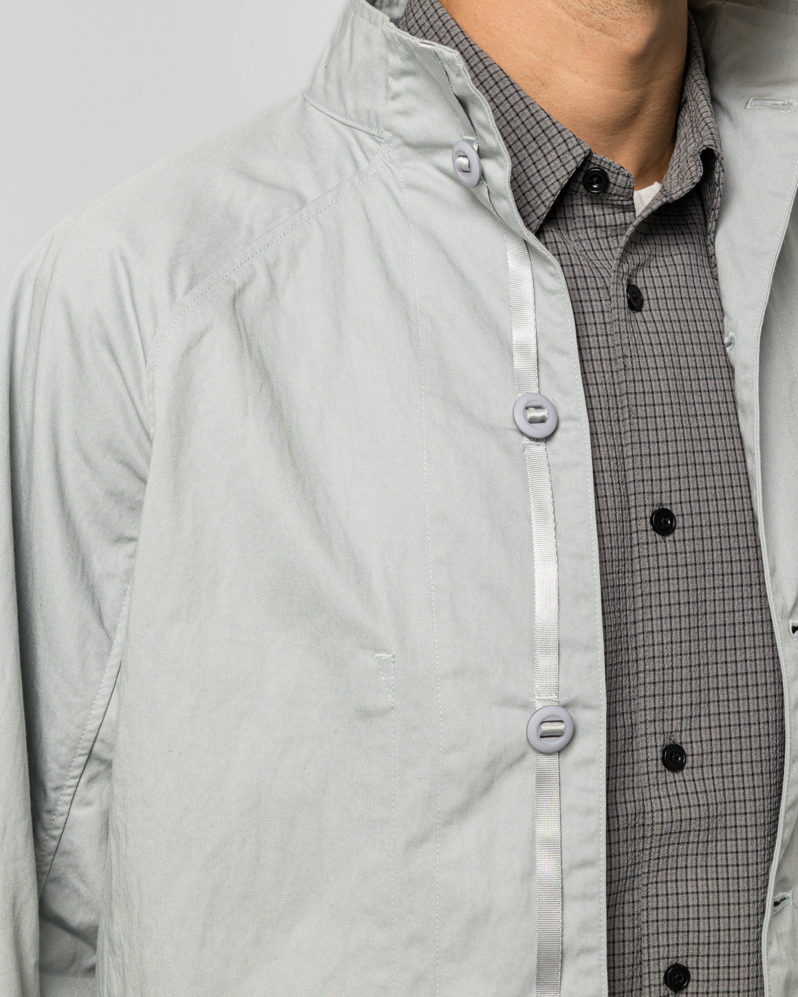 Observe - Mock Neck Jacket - Ice Blue - UP THERE
