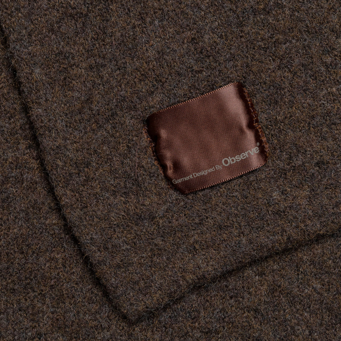 Observe - Mohair Logo Scarf - Olive - UP THERE
