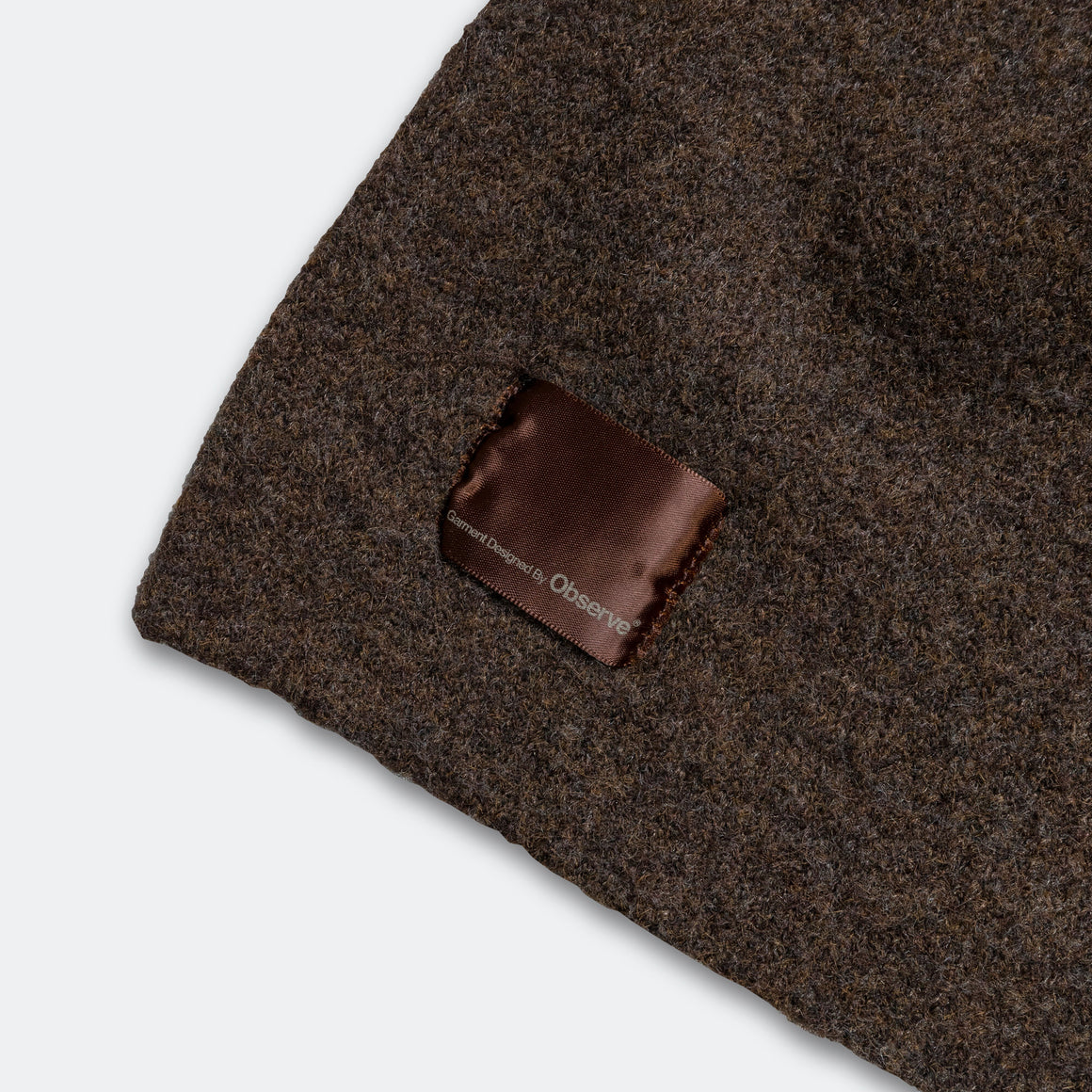 Observe - Mohair Logo Scarf - Olive - UP THERE