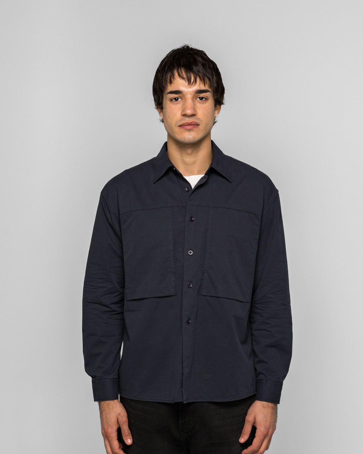 Observe - Panel Pocket Shirt - Dark Navy - UP THERE