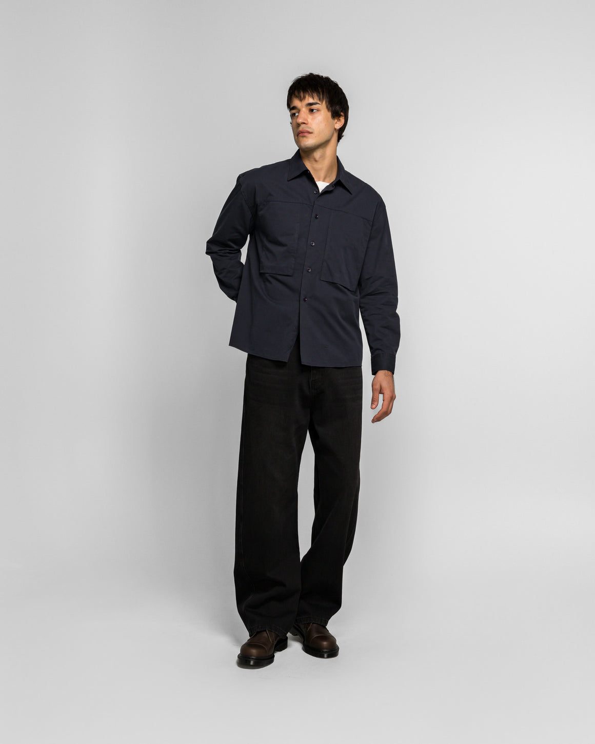 Observe - Panel Pocket Shirt - Dark Navy - UP THERE