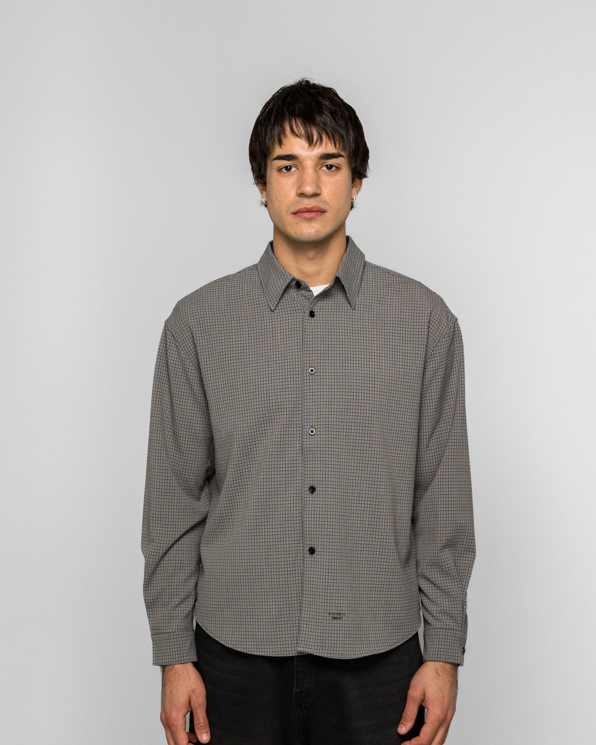 Observe - Plaid Shirt - Charcoal/Black - UP THERE
