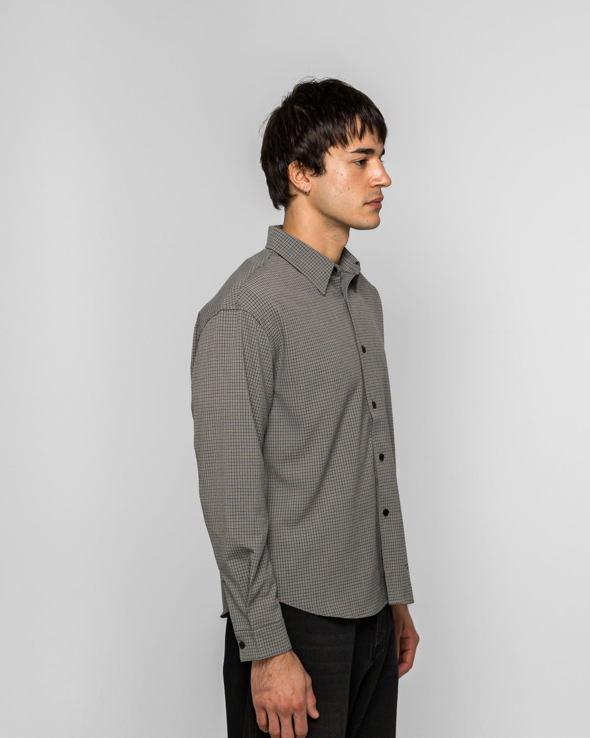 Observe - Plaid Shirt - Charcoal/Black - UP THERE