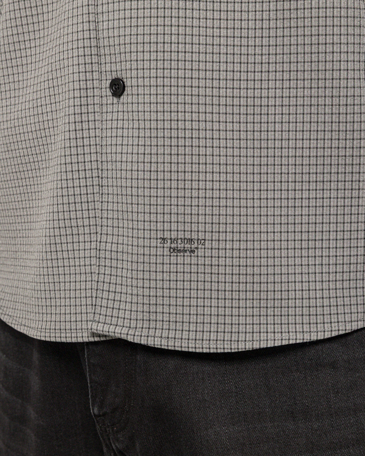 Observe - Plaid Shirt - Charcoal/Black - UP THERE