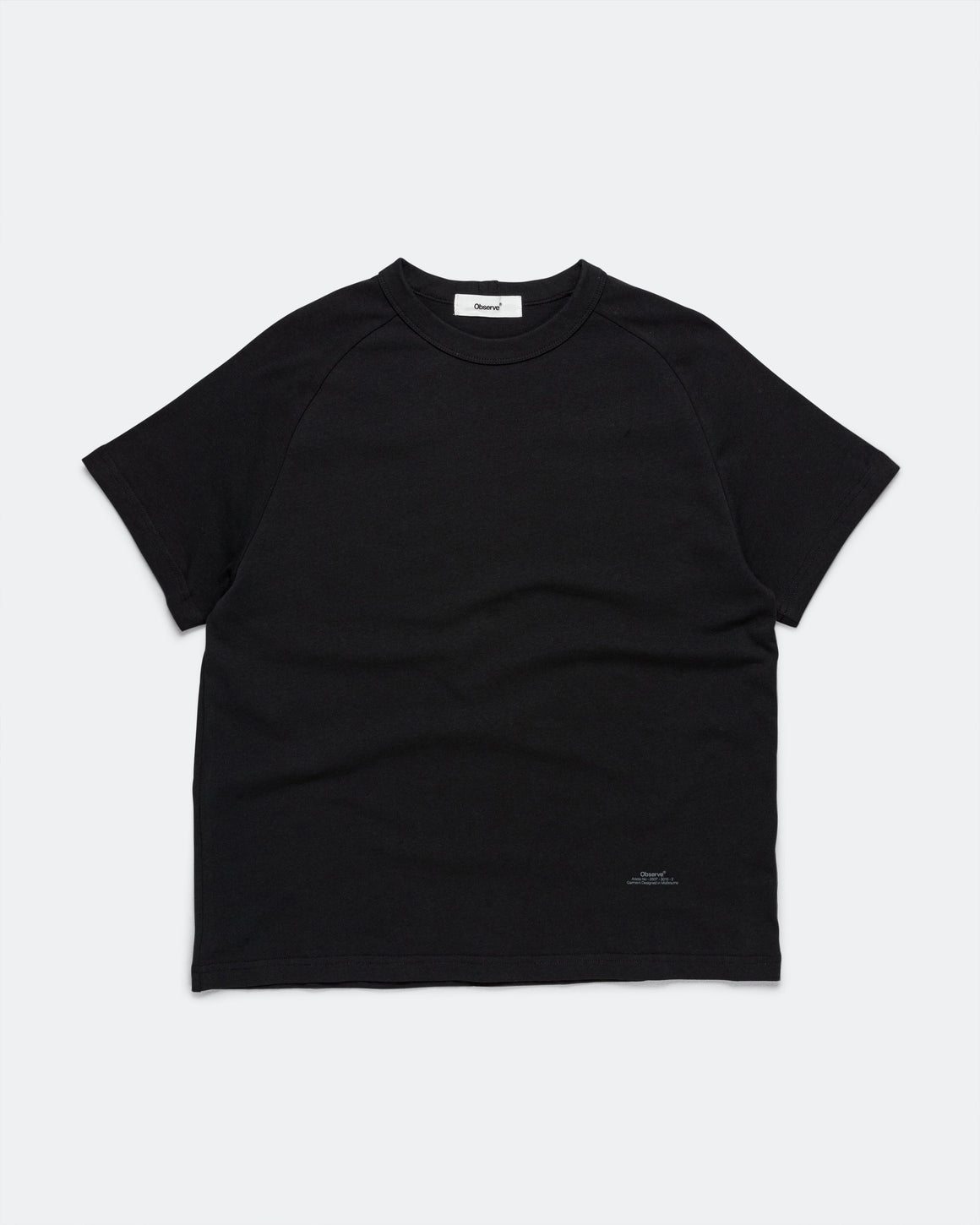 Observe - Raglan T-Shirt - Black - UP THERE