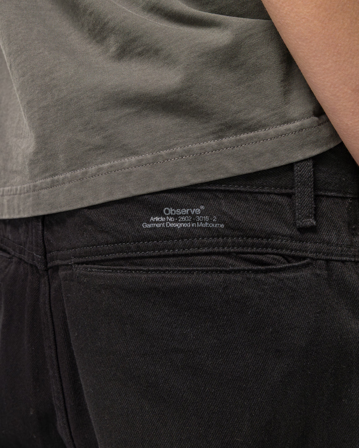 Observe - Twisted Cambia Denim Pant - Black - UP THERE