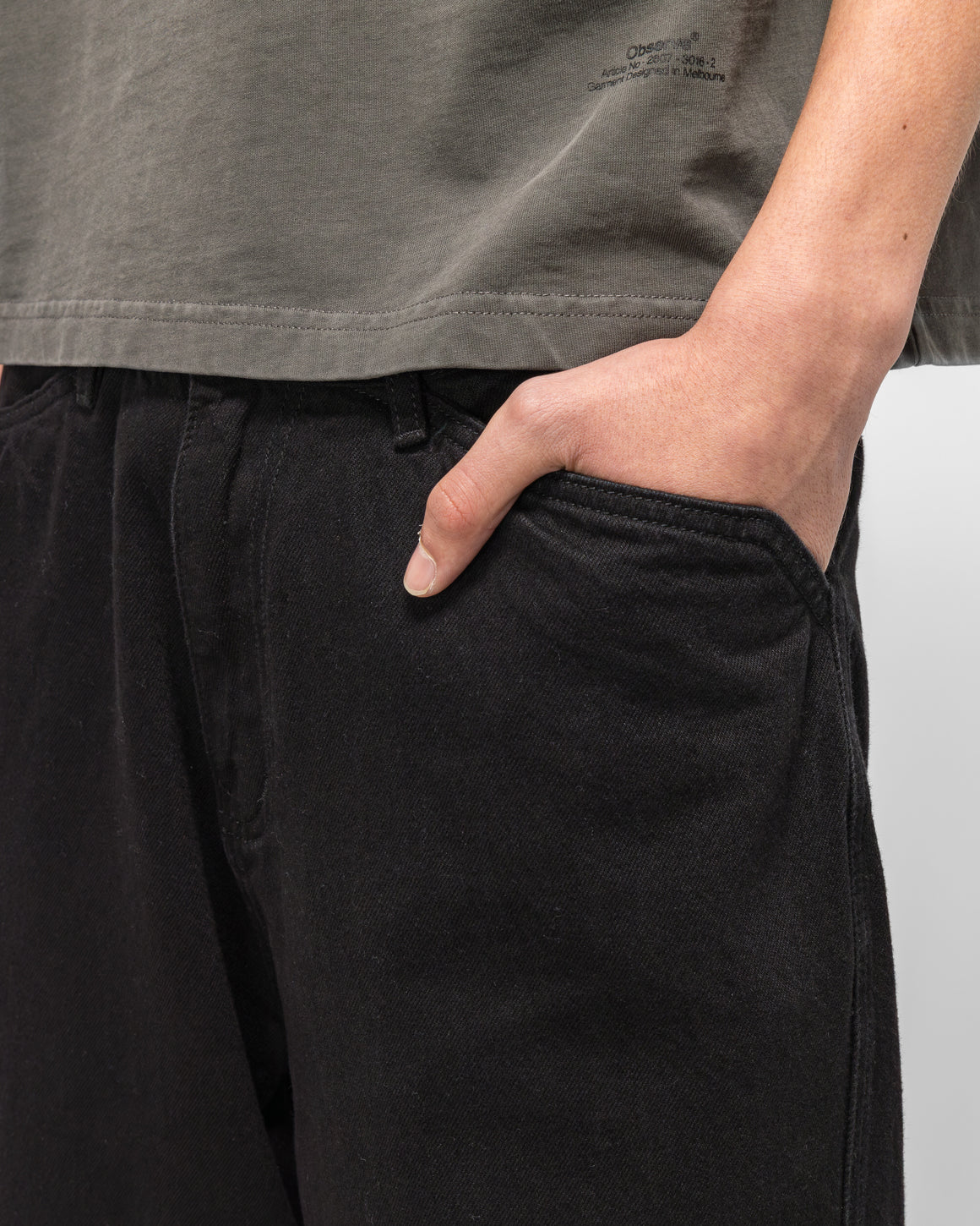 Observe - Twisted Cambia Denim Pant - Black - UP THERE