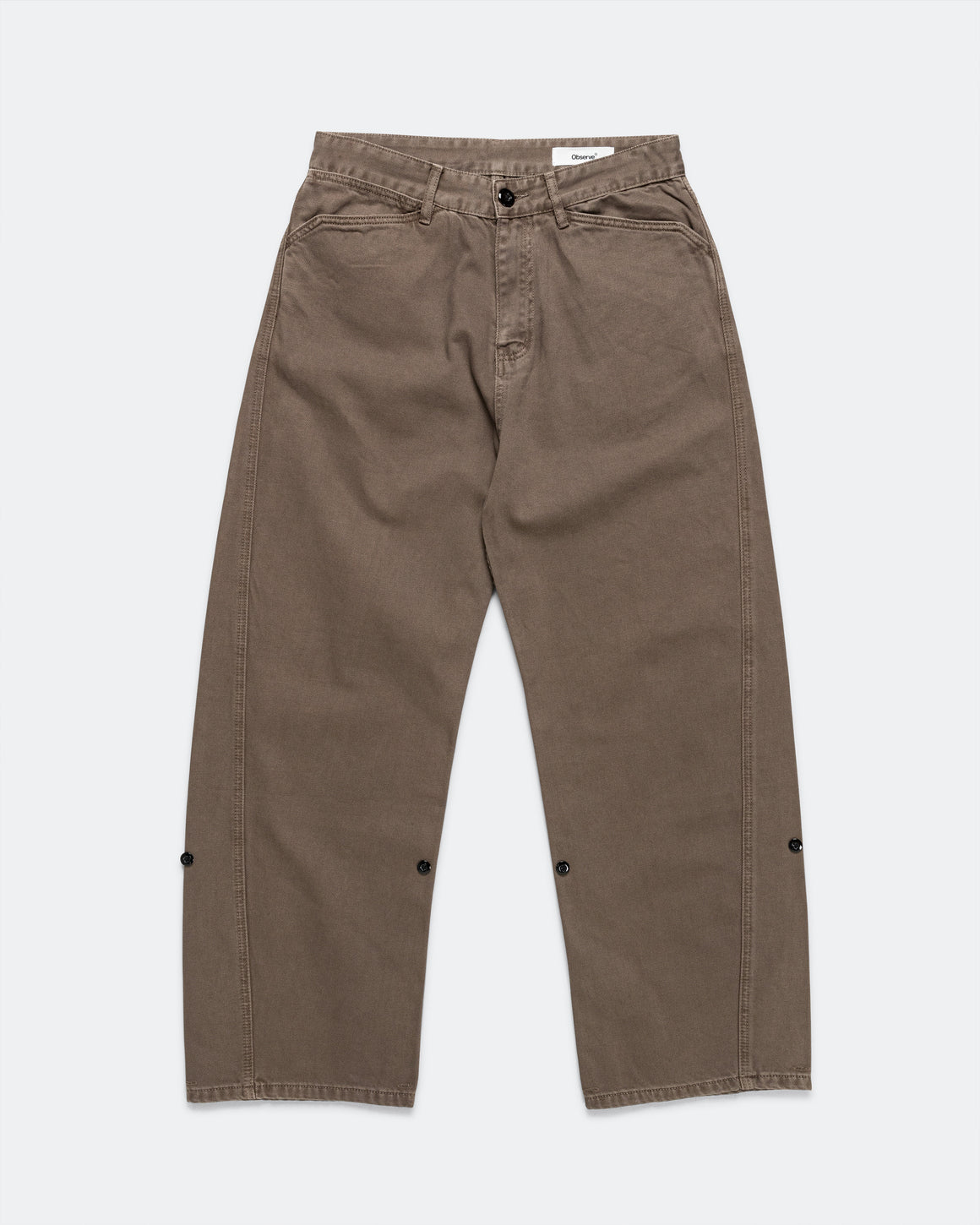 Observe - Twisted Cambia Denim Pant - Taupe - UP THERE