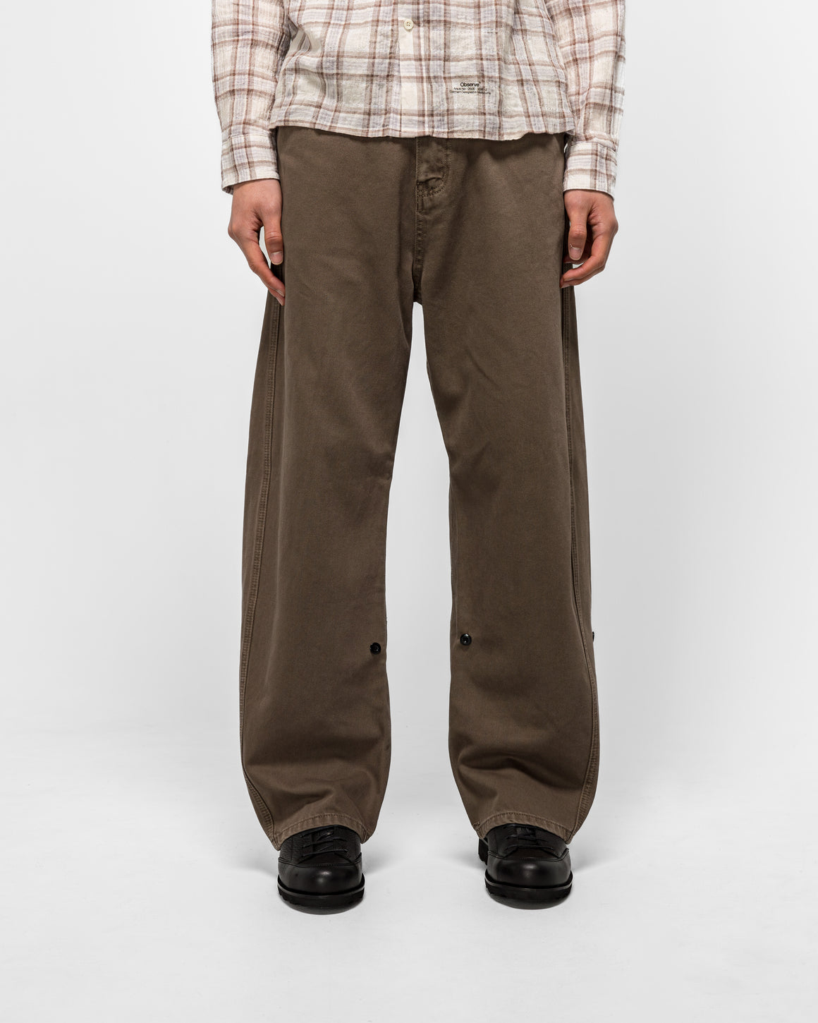 Observe - Twisted Cambia Denim Pant - Taupe - UP THERE