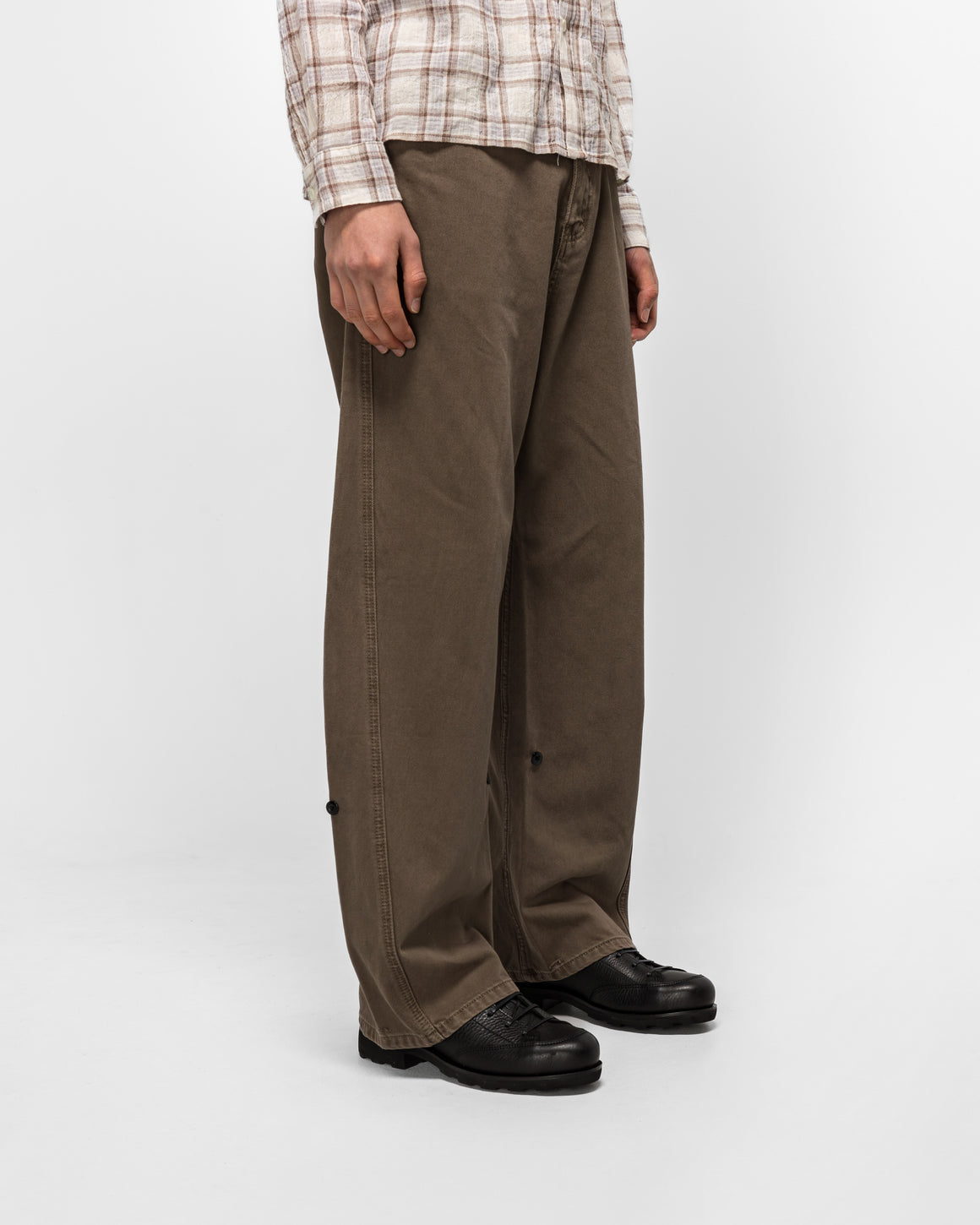 Observe - Twisted Cambia Denim Pant - Taupe - UP THERE
