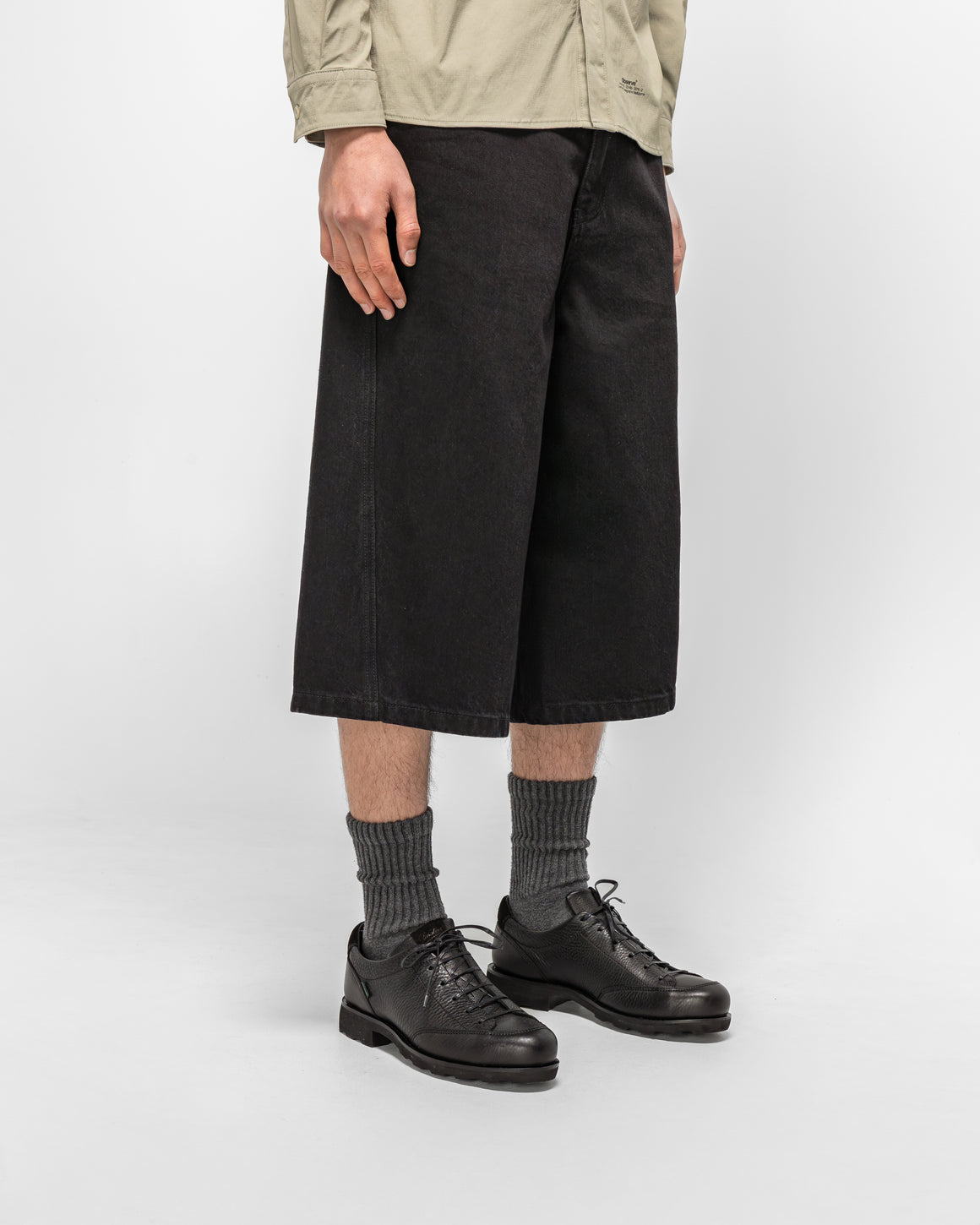 Observe - Twisted Denim Short - Black - UP THERE