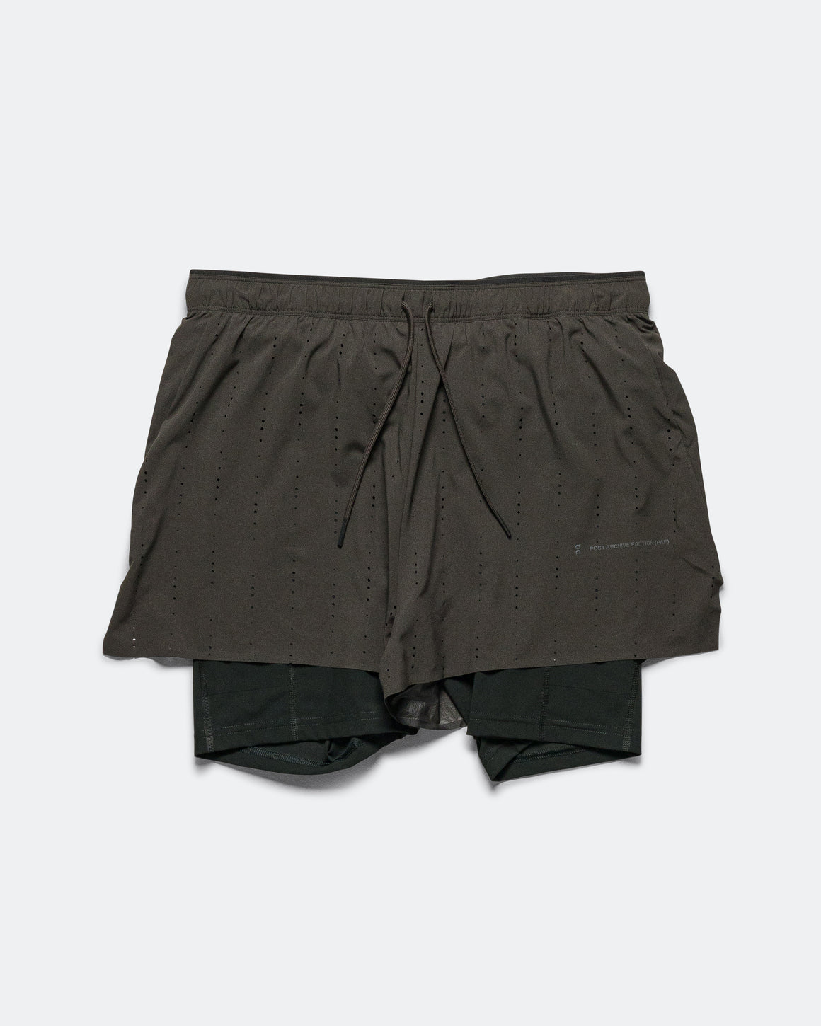 On Running - Zero 2-in-1 Shorts x PAF - Molasses/Black - UP THERE