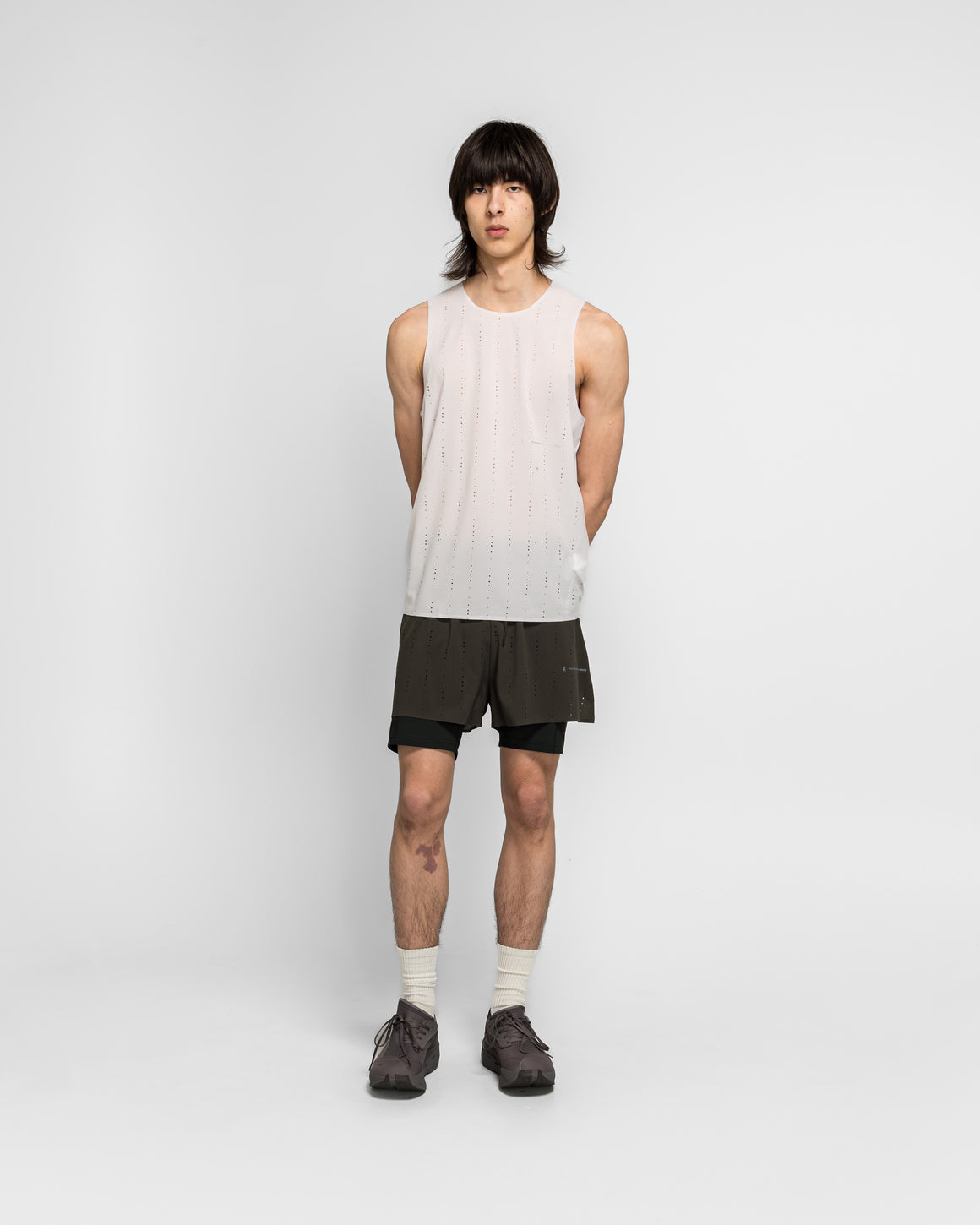 On Running - Zero 2-in-1 Shorts x PAF - Molasses/Black - UP THERE