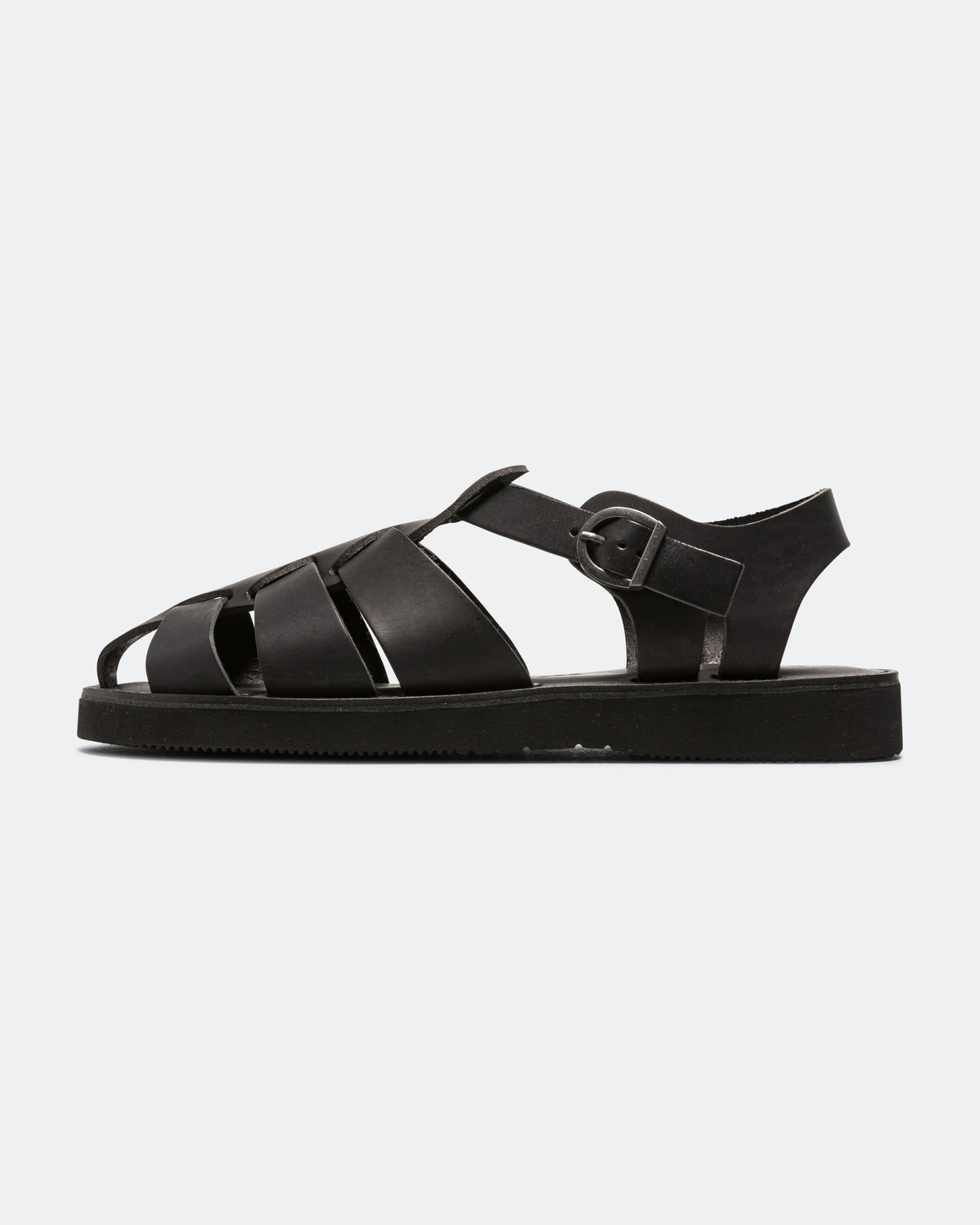 Organic Handloom - Gurkha Sandal - Black - UP THERE