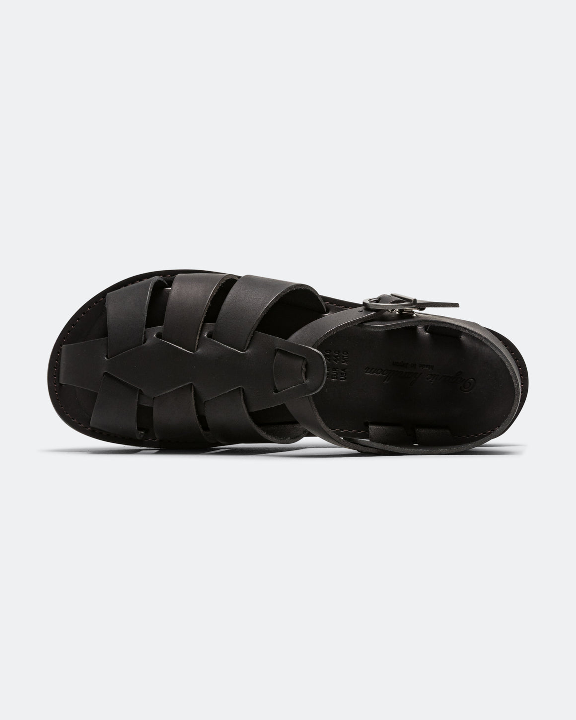 Organic Handloom - Gurkha Sandal - Black - UP THERE