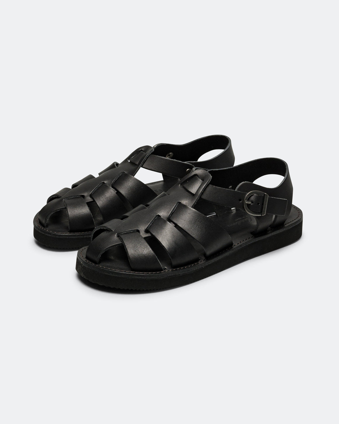 Organic Handloom - Gurkha Sandal - Black - UP THERE