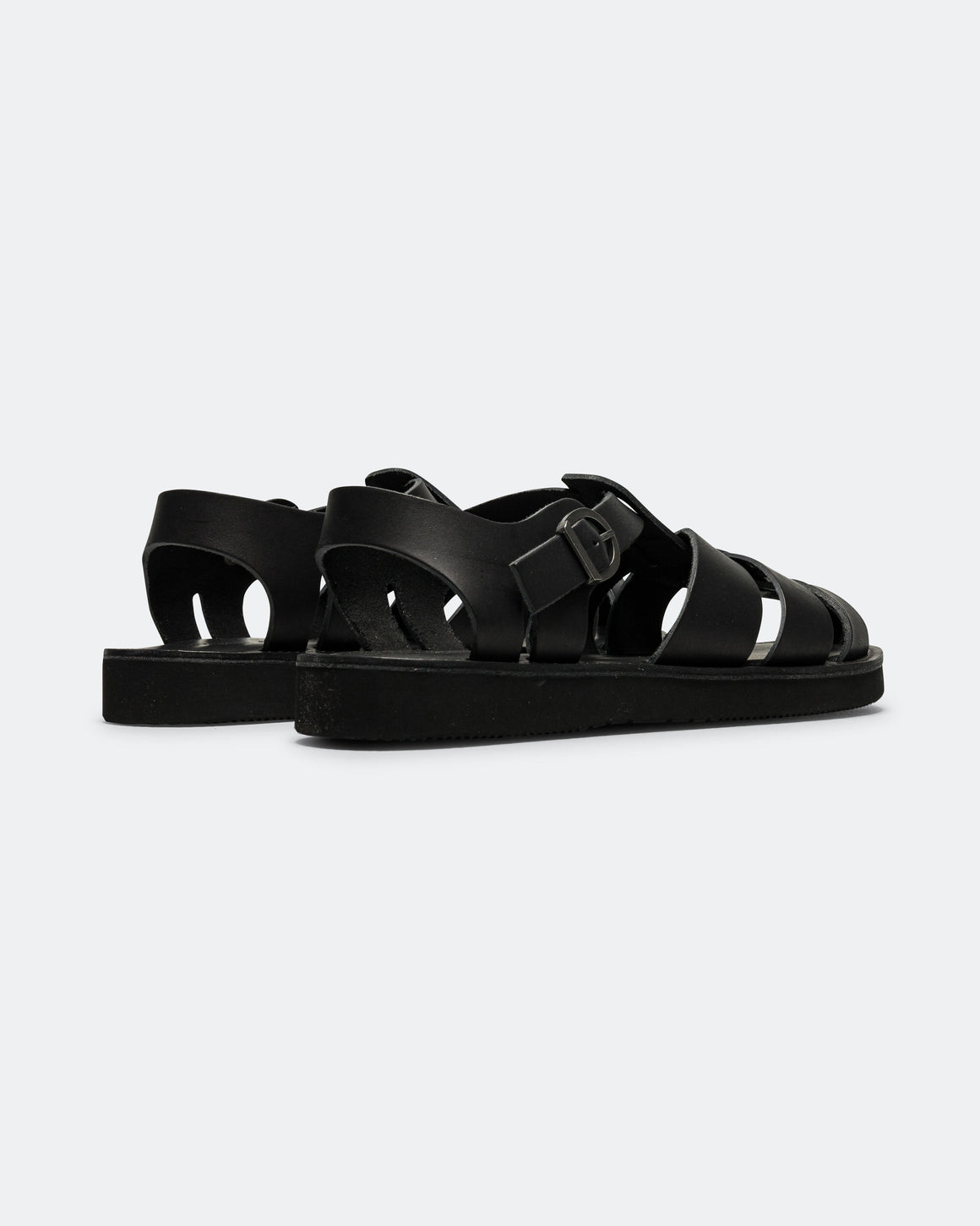 Organic Handloom - Gurkha Sandal - Black - UP THERE