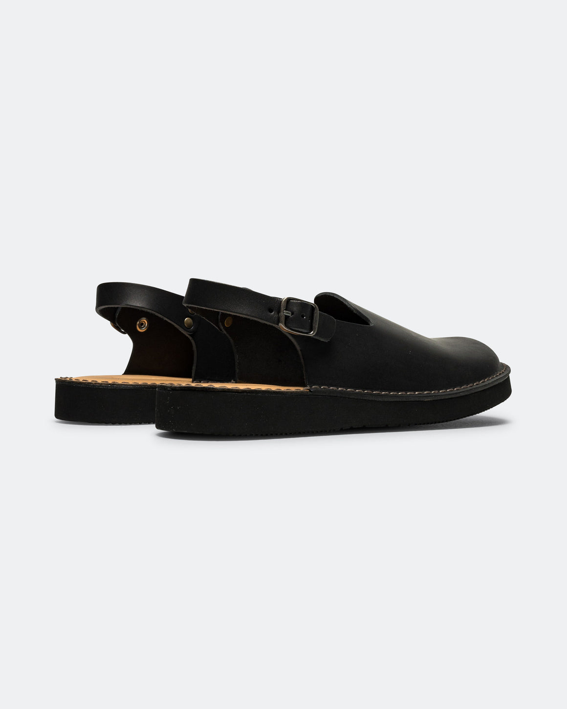Organic Handloom - Meissen Sandal - Black - UP THERE