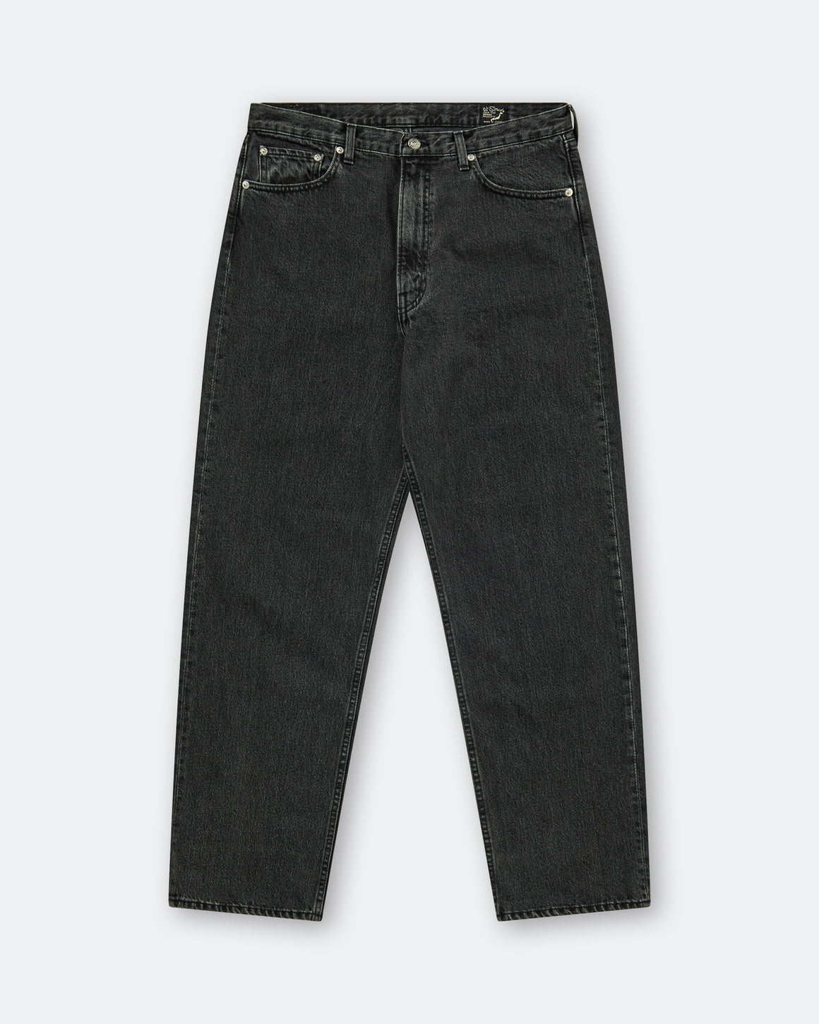 orSlow - 101 Dad's Fit Denim Pants - Black Denim Stone Wash - UP THERE