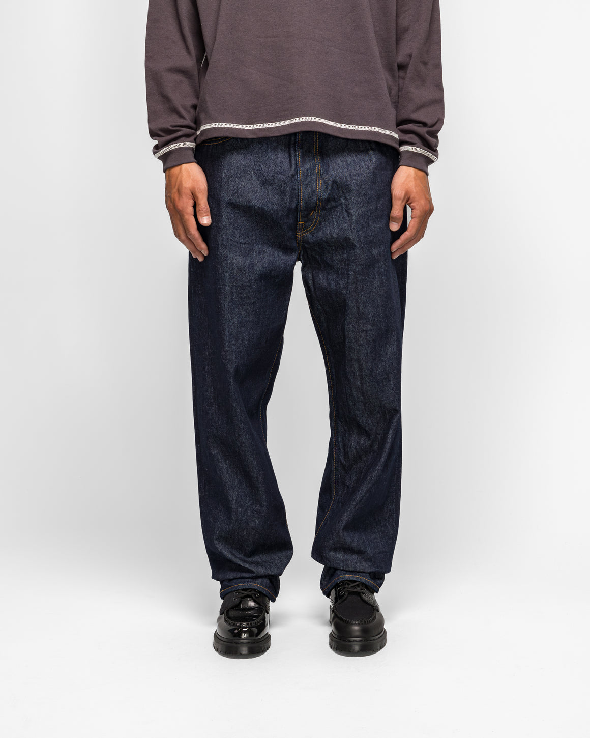 orSlow - 101 Dad's Fit Denim Pants - One Wash - UP THERE
