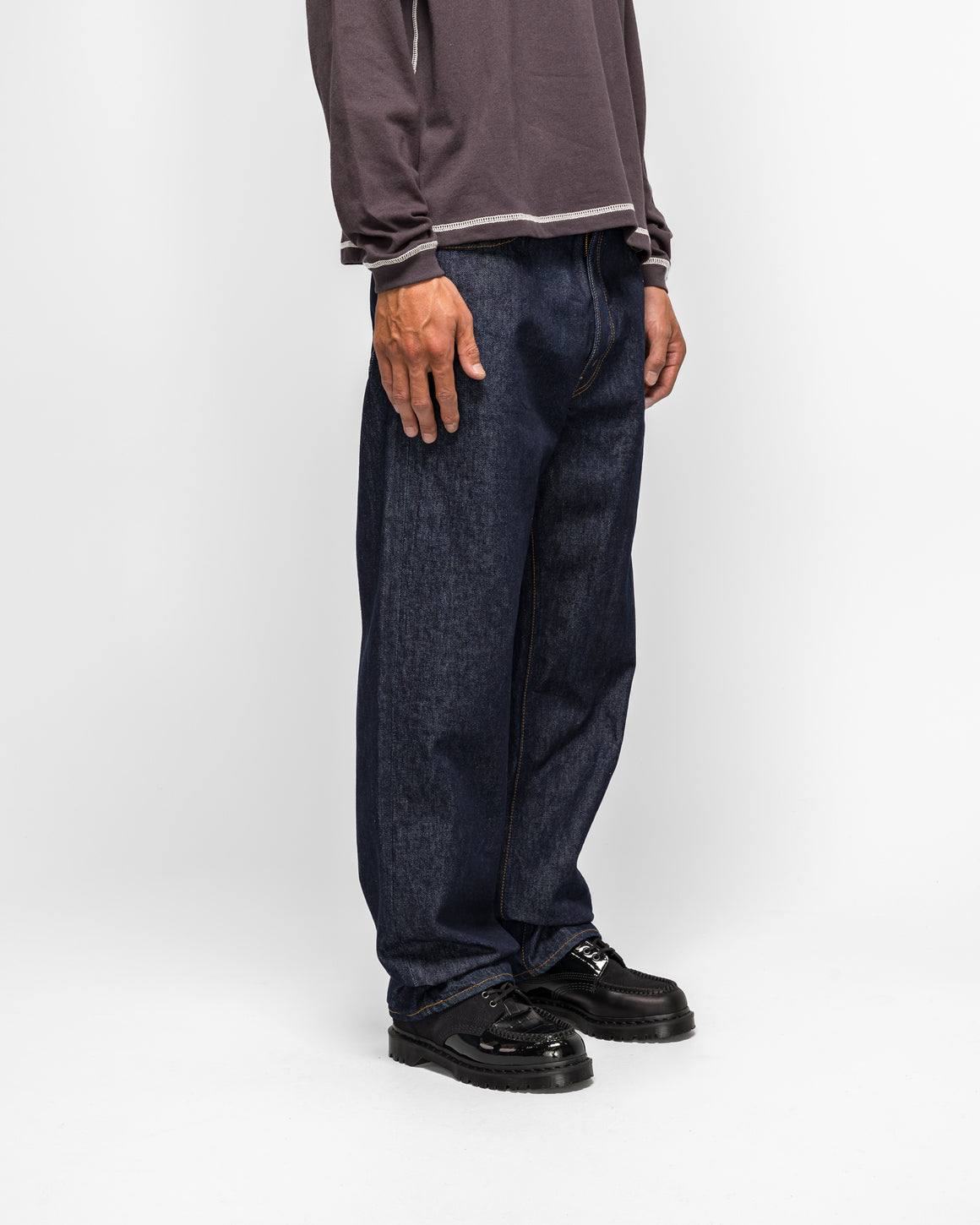 orSlow - 101 Dad's Fit Denim Pants - One Wash - UP THERE