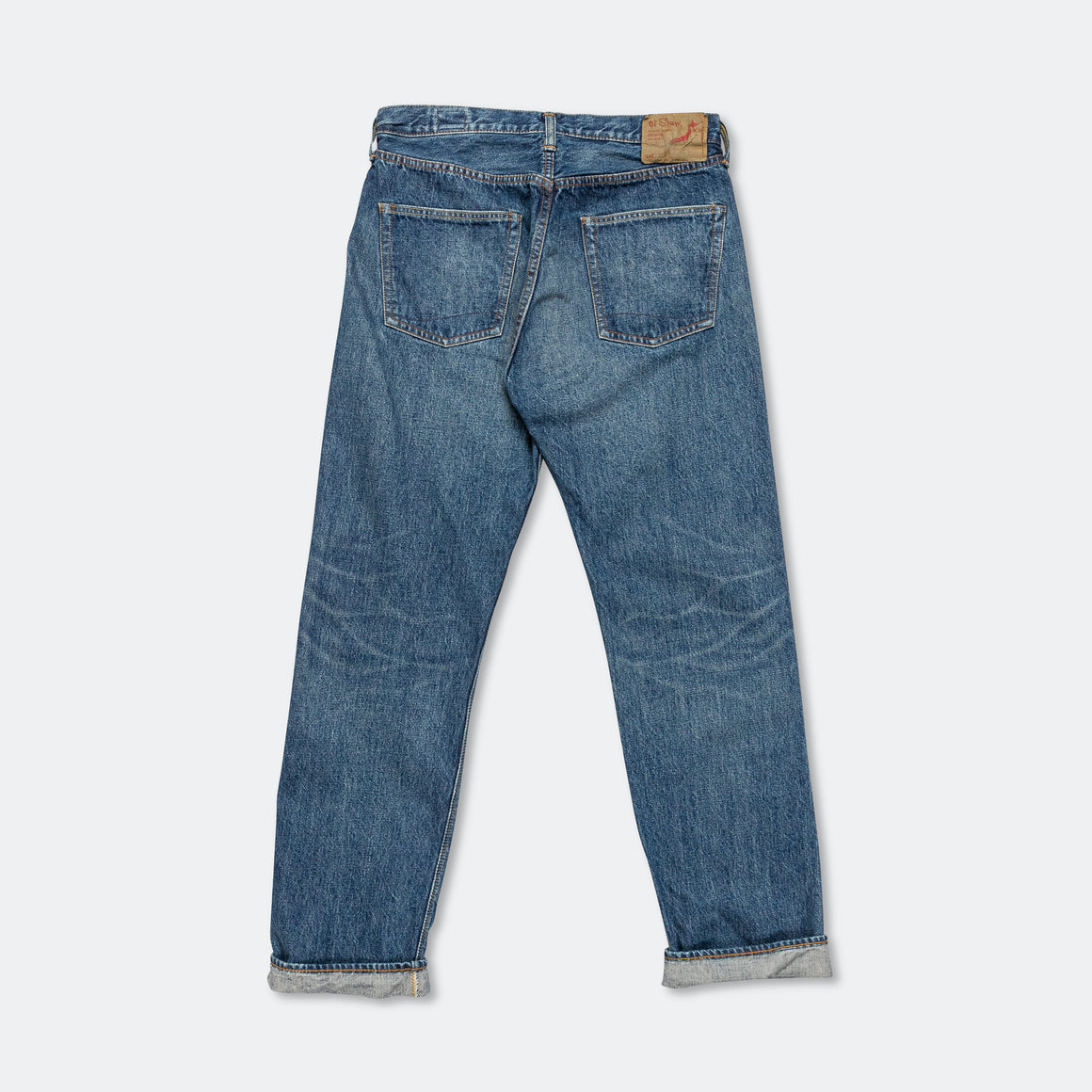 orSlow - 105 Standard Selvedge Denim - 2 Year Wash - UP THERE