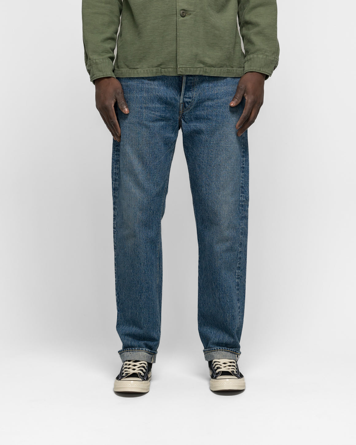 orSlow - 105 Standard Selvedge Denim - 2 Year Wash - UP THERE