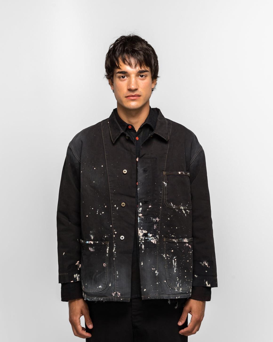 orSlow - 1930's Inspired Canvas Hunting Jacket - Black - UP THERE