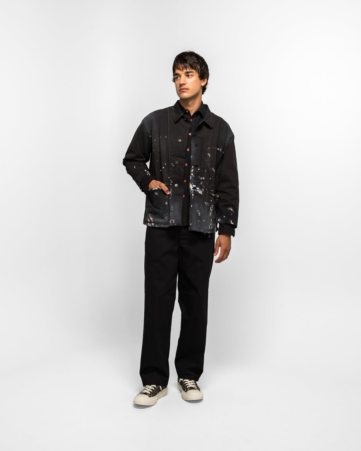 orSlow - 1930's Inspired Canvas Hunting Jacket - Black - UP THERE