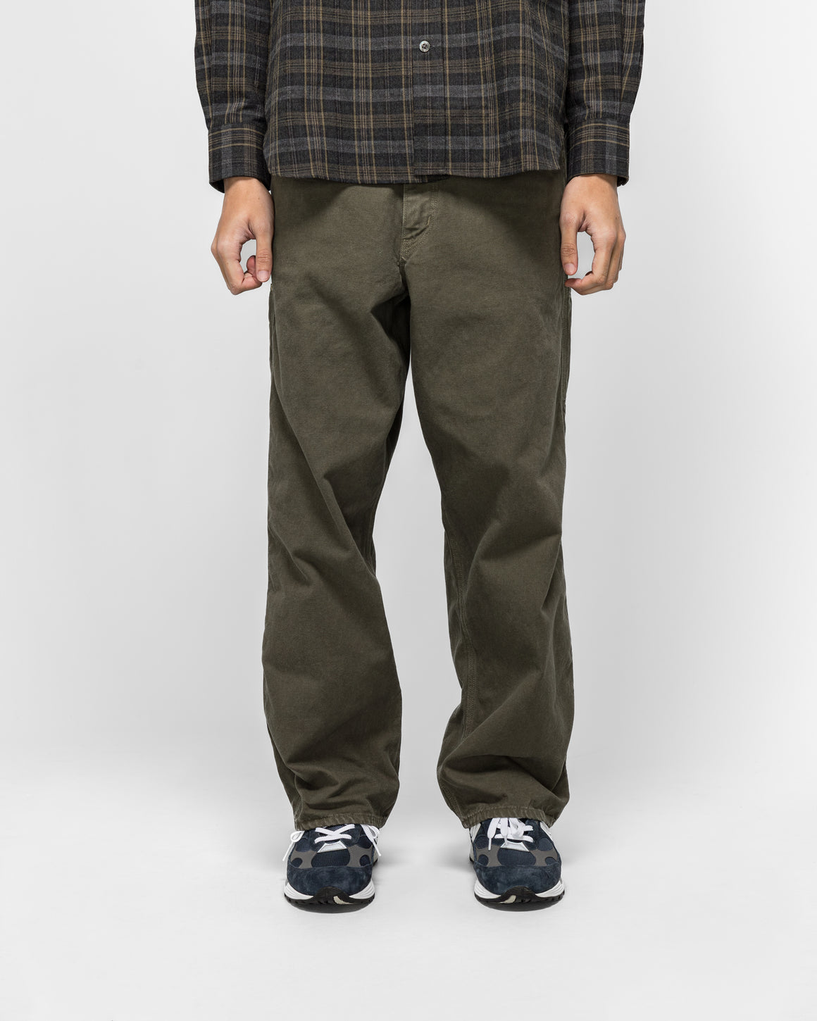 orSlow - Dad's Fit Oxford Painter Pants - Army Green | UP THERE
