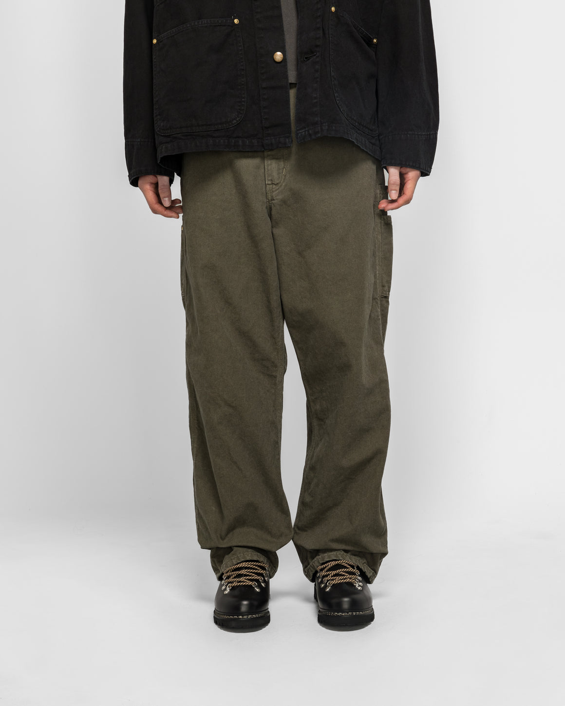 orSlow - Dad's Fit Oxford Painter Pants - Army Green | UP THERE