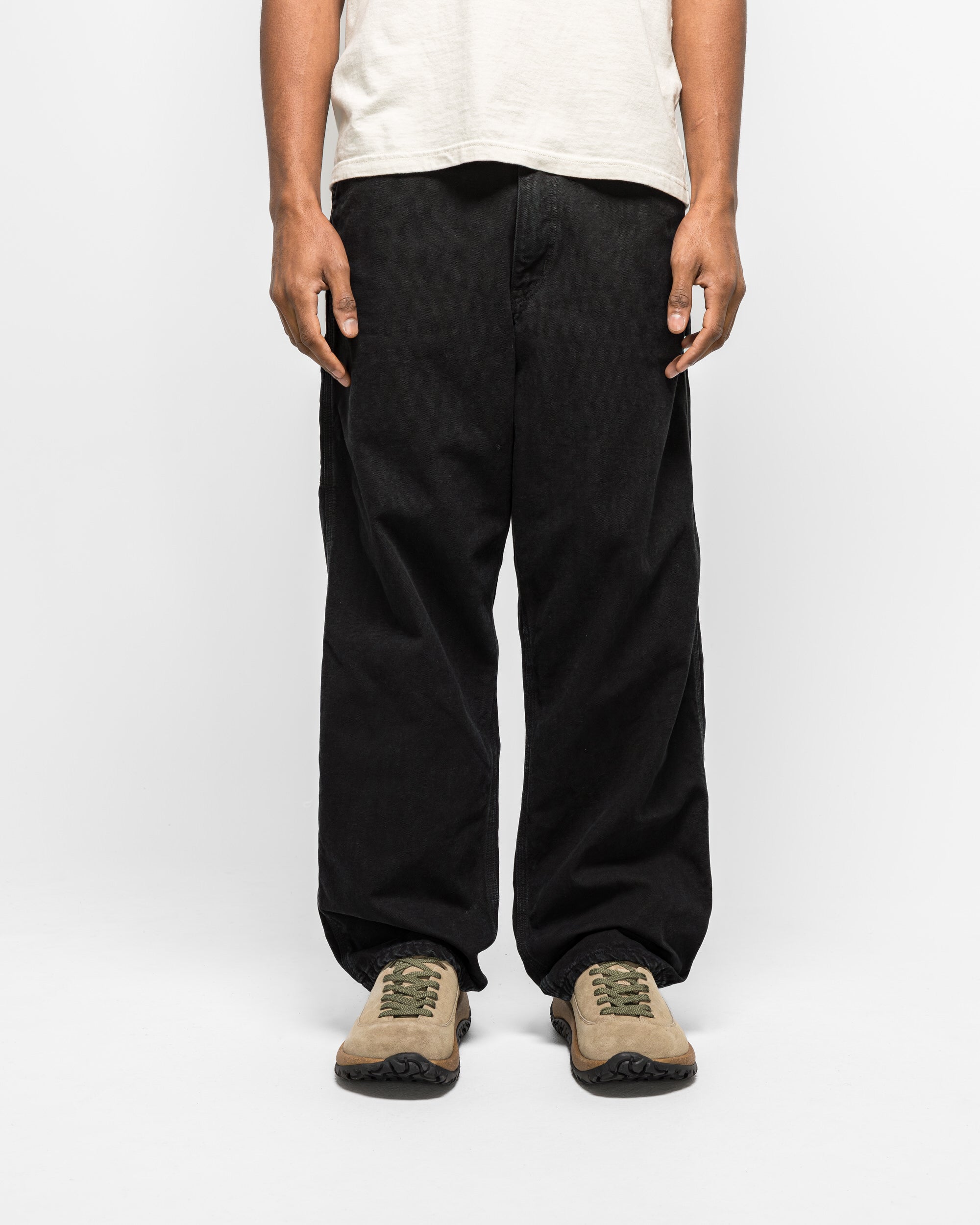 orSlow - Dad's Fit Oxford Painter Pants - Black | UP THERE
