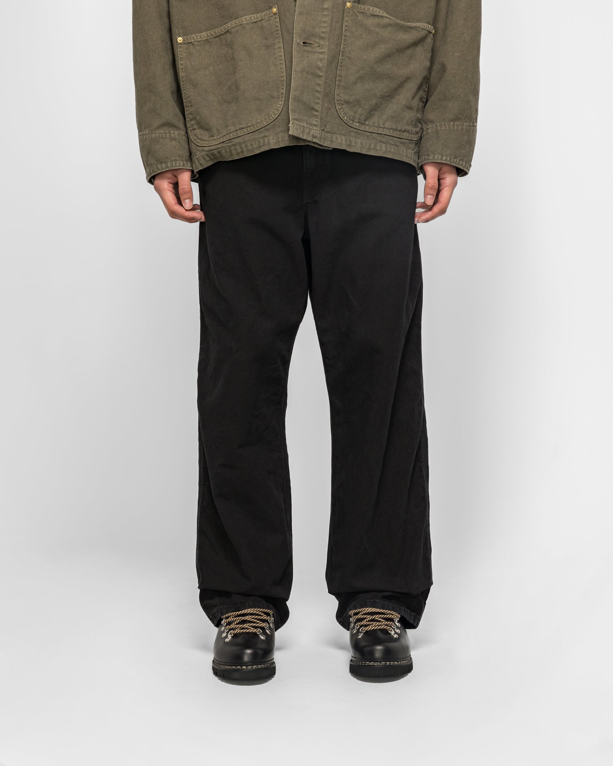 orSlow DAD’S FIT OXFORD PAINTER PANTS orSlow - Dad's Fit Oxford Painter Pants - Black – Withered Fig